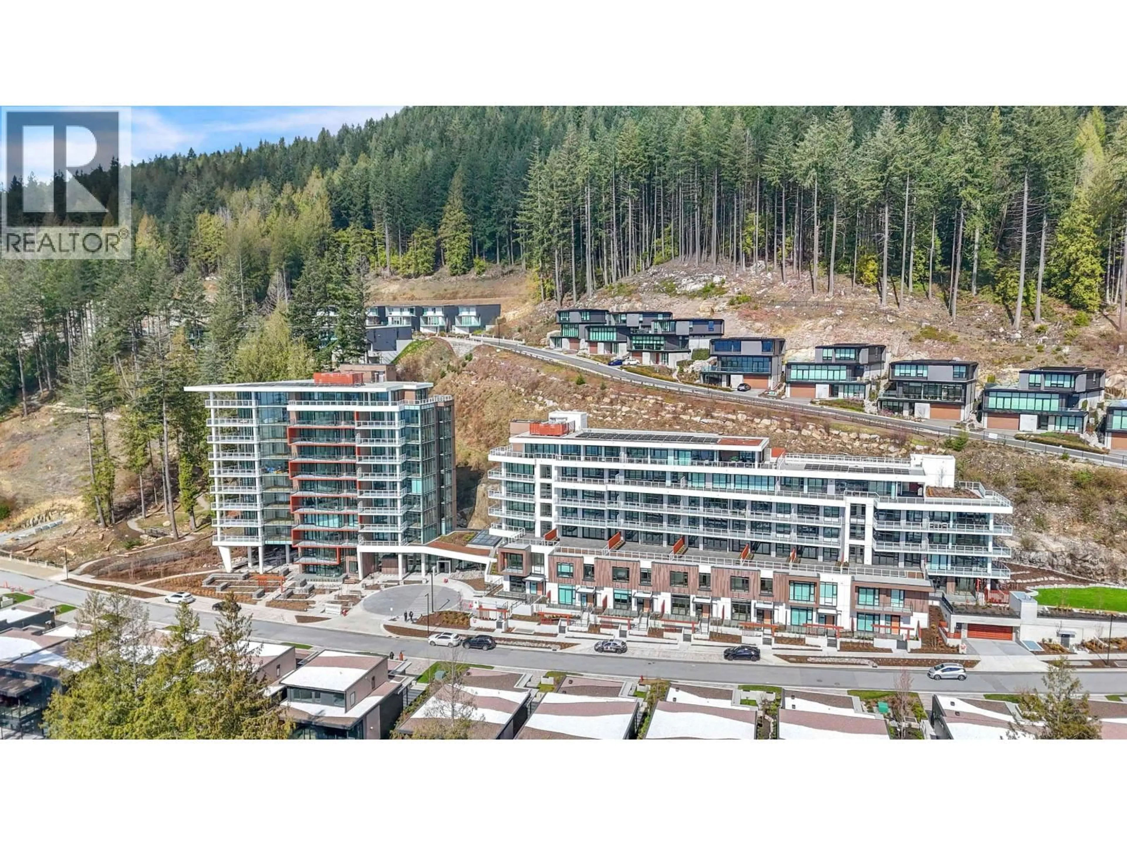 A pic from outside/outdoor area/front of a property/back of a property/a pic from drone, mountain view for 403 - 3963 UPLANDS WAY, West Vancouver British Columbia V7S0B7