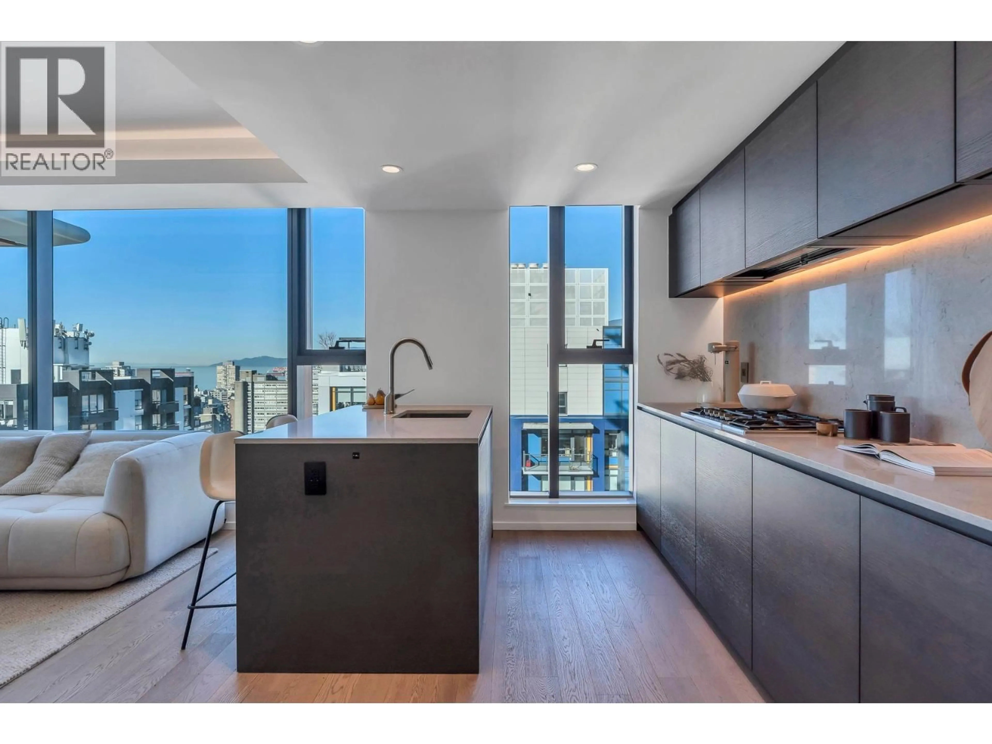 Open concept kitchen, unknown for 1102 - 1482 ROBSON STREET, Vancouver British Columbia V6G1B9