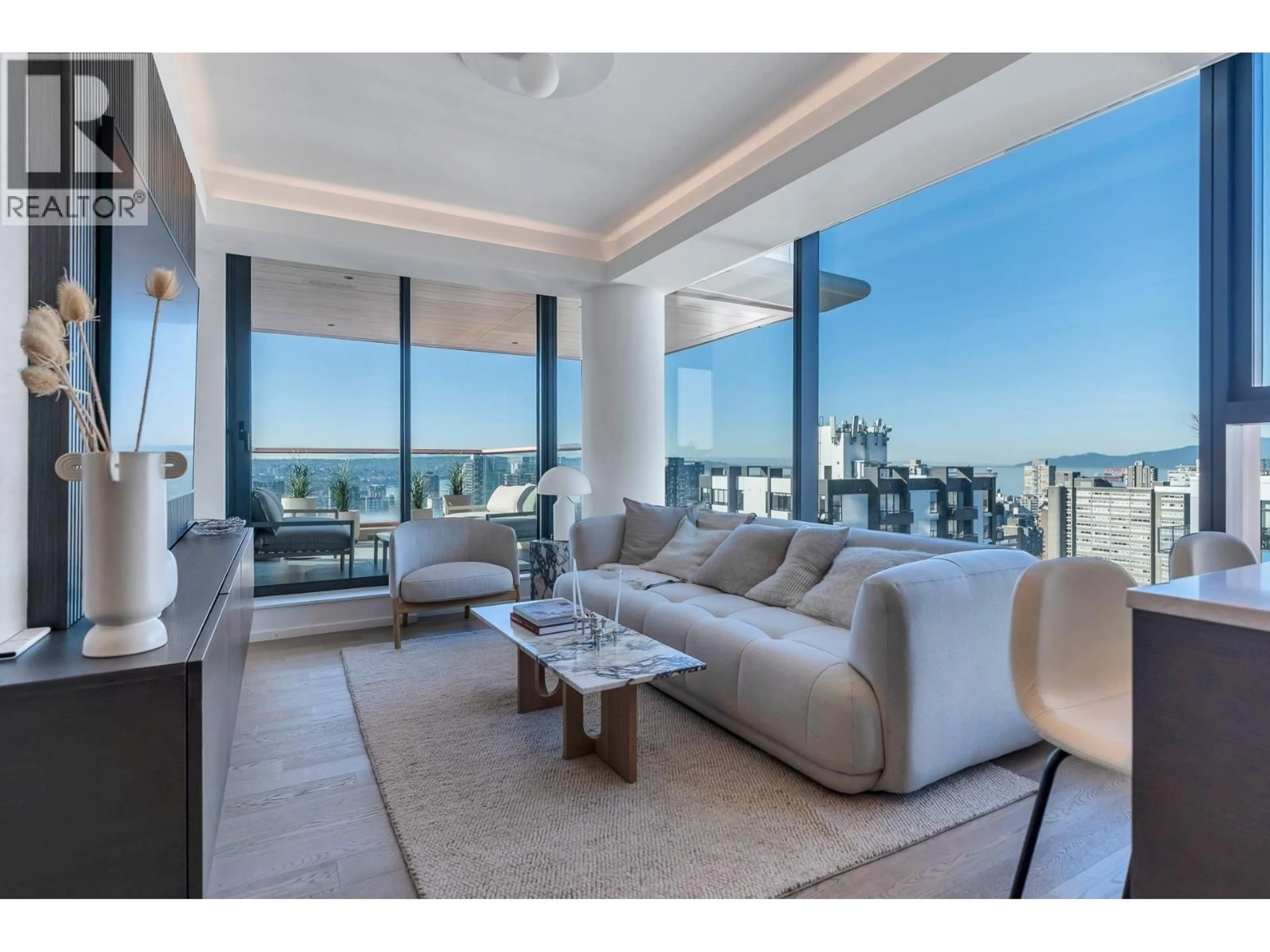 Living room with furniture, unknown for 1802 - 1482 ROBSON STREET, Vancouver British Columbia V6G0E4