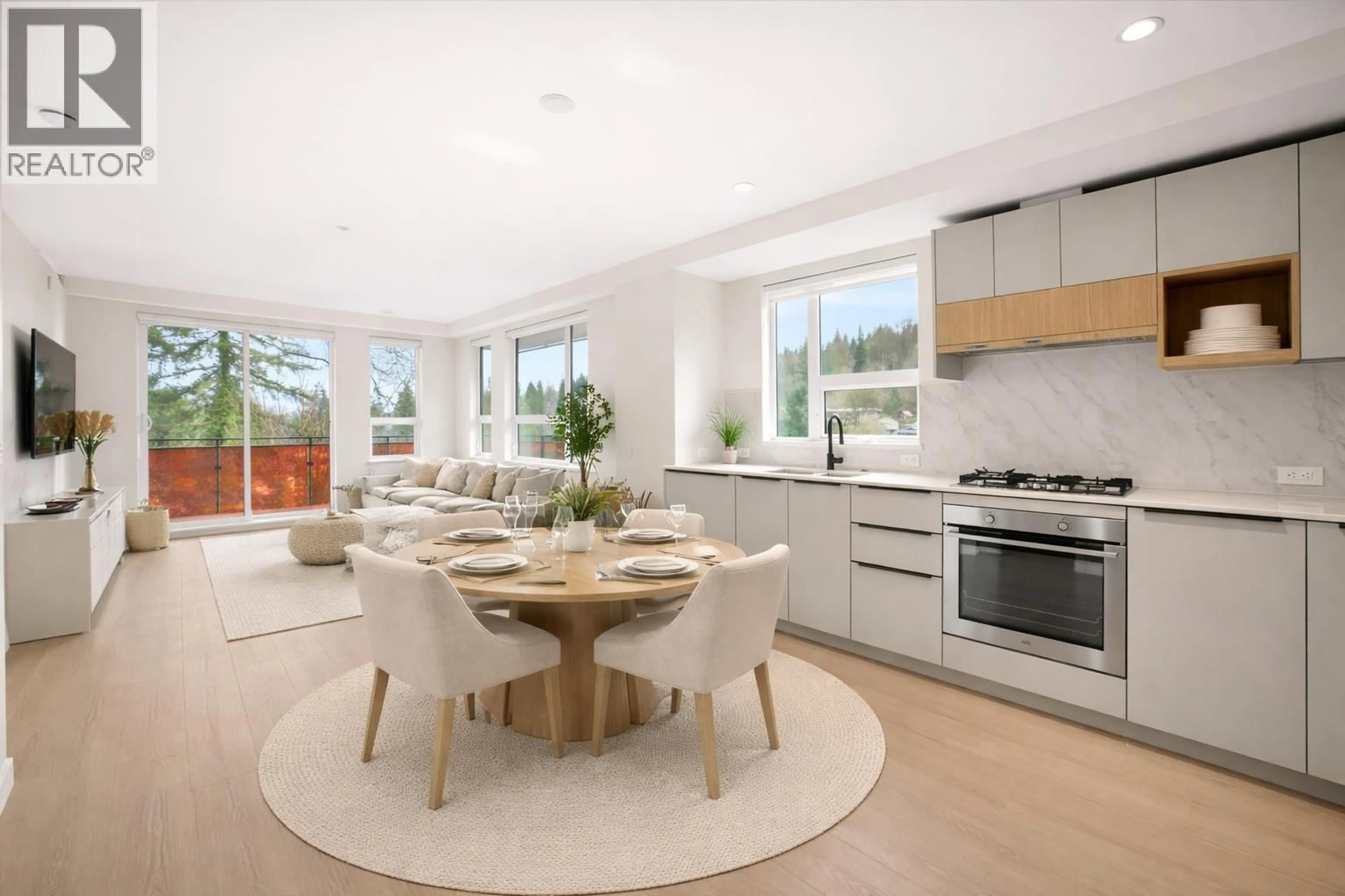 Open concept kitchen, ceramic/tile floor for 513 - 125 ALBERT STREET, Port Moody British Columbia V3H0M8