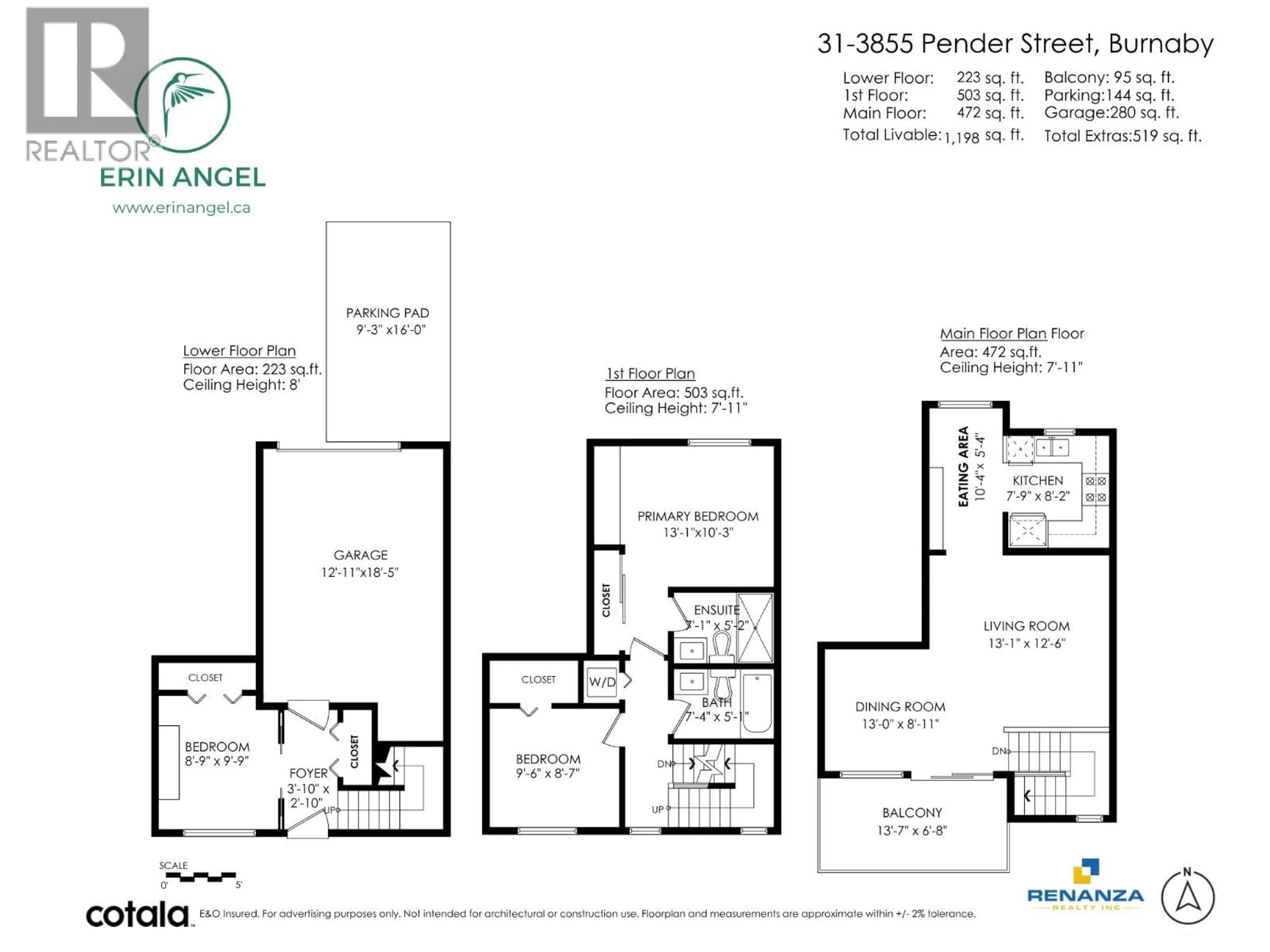 Floor plan for 31 - 3855 PENDER STREET, Burnaby British Columbia V5C1W5