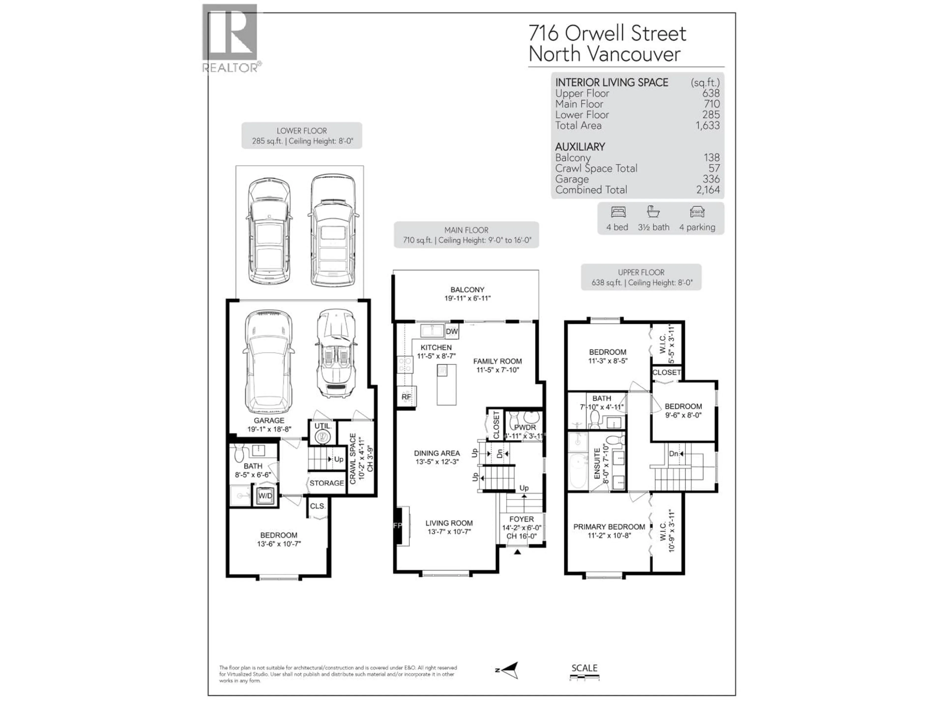 Floor plan for 716 ORWELL STREET, North Vancouver British Columbia V7J0A5