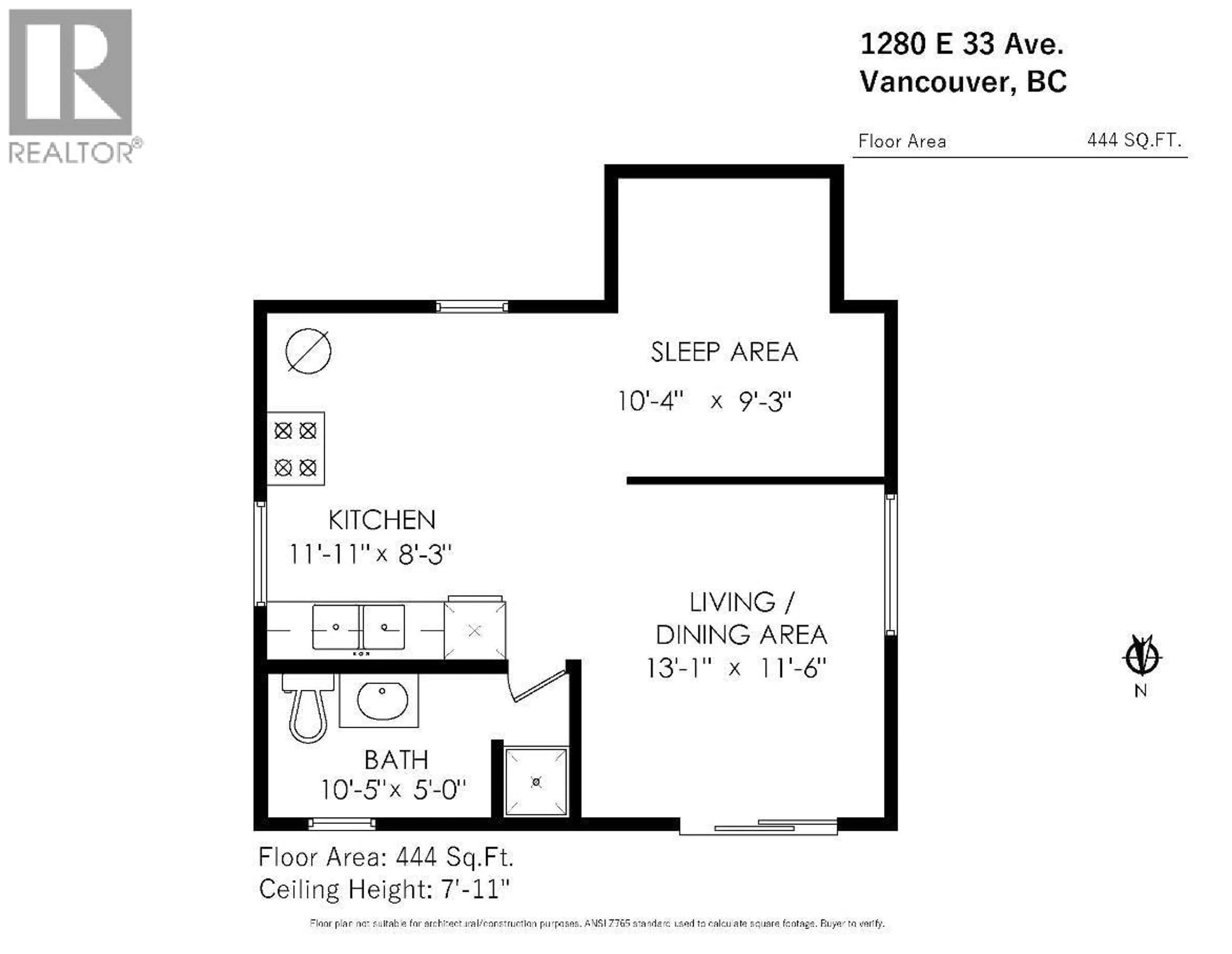 Floor plan for 1280 33RD AVENUE, Vancouver British Columbia V5V3B6