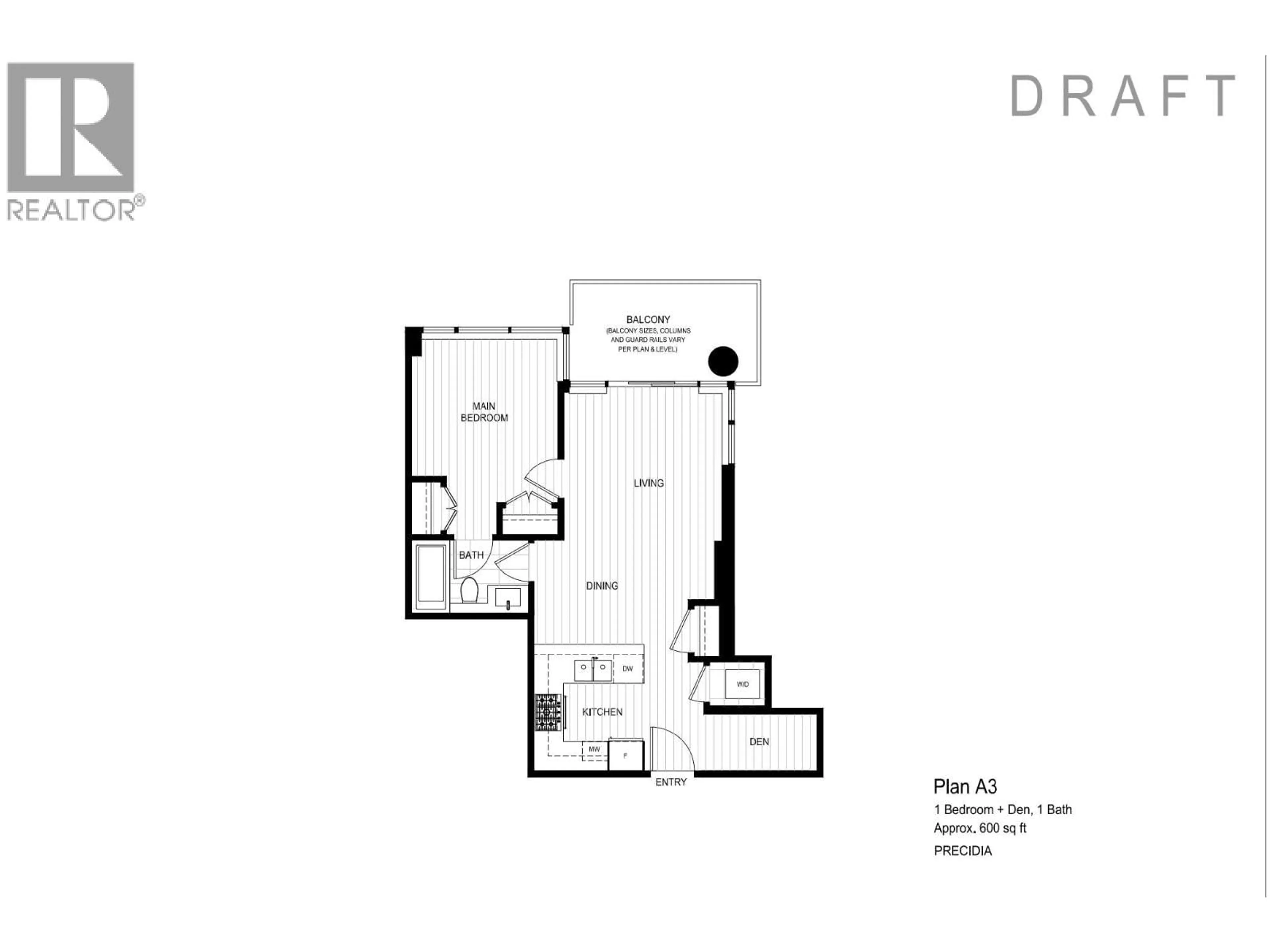 Floor plan for 1107 - 699 WHITING WAY, Coquitlam British Columbia V3J0N7