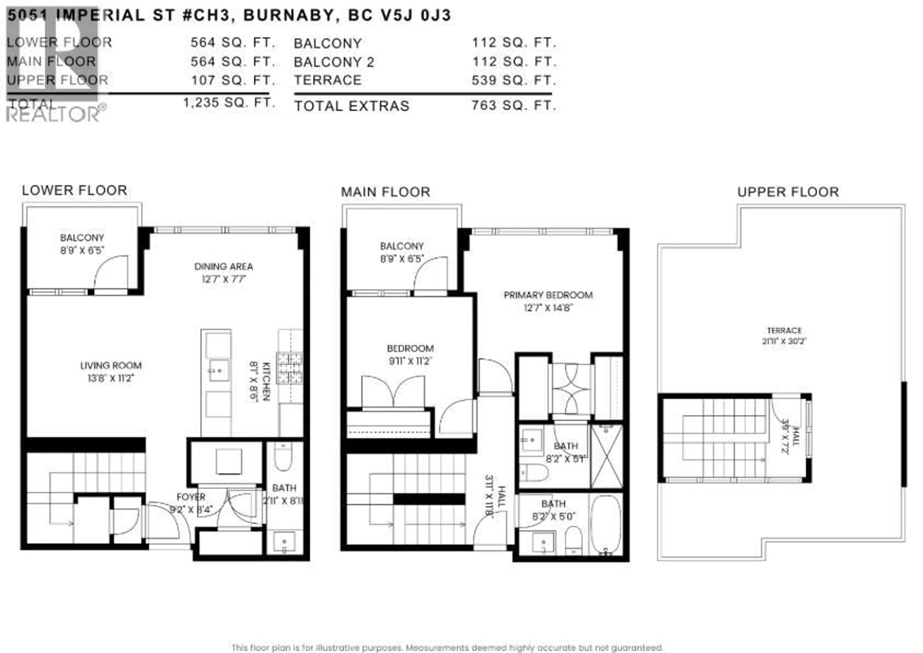 Floor plan for CH3 - 5051 IMPERIAL STREET, Burnaby British Columbia V5J0J3