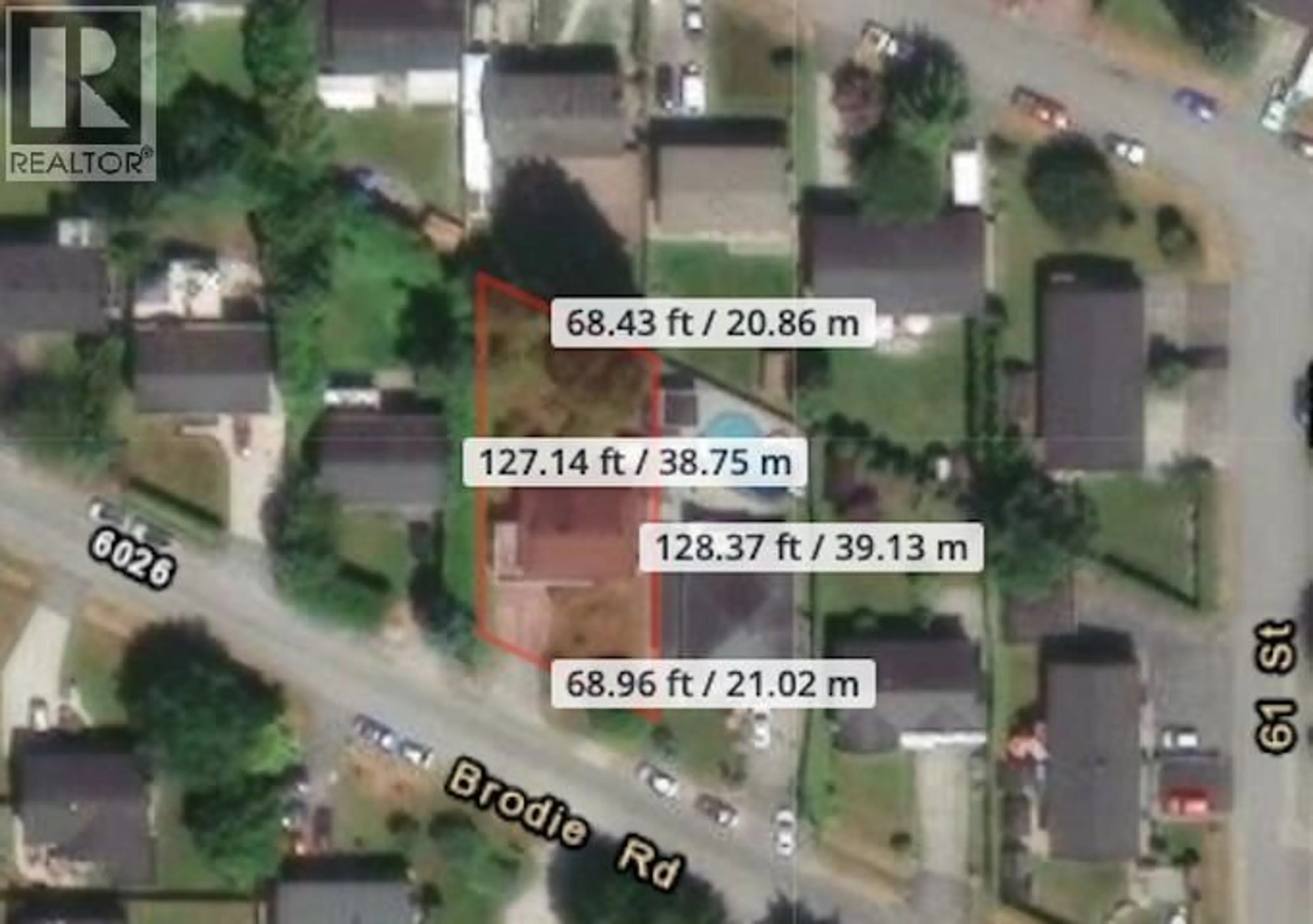 A pic from outside/outdoor area/front of a property/back of a property/a pic from drone, street for 6063 BRODIE ROAD, Delta British Columbia V4K2B6