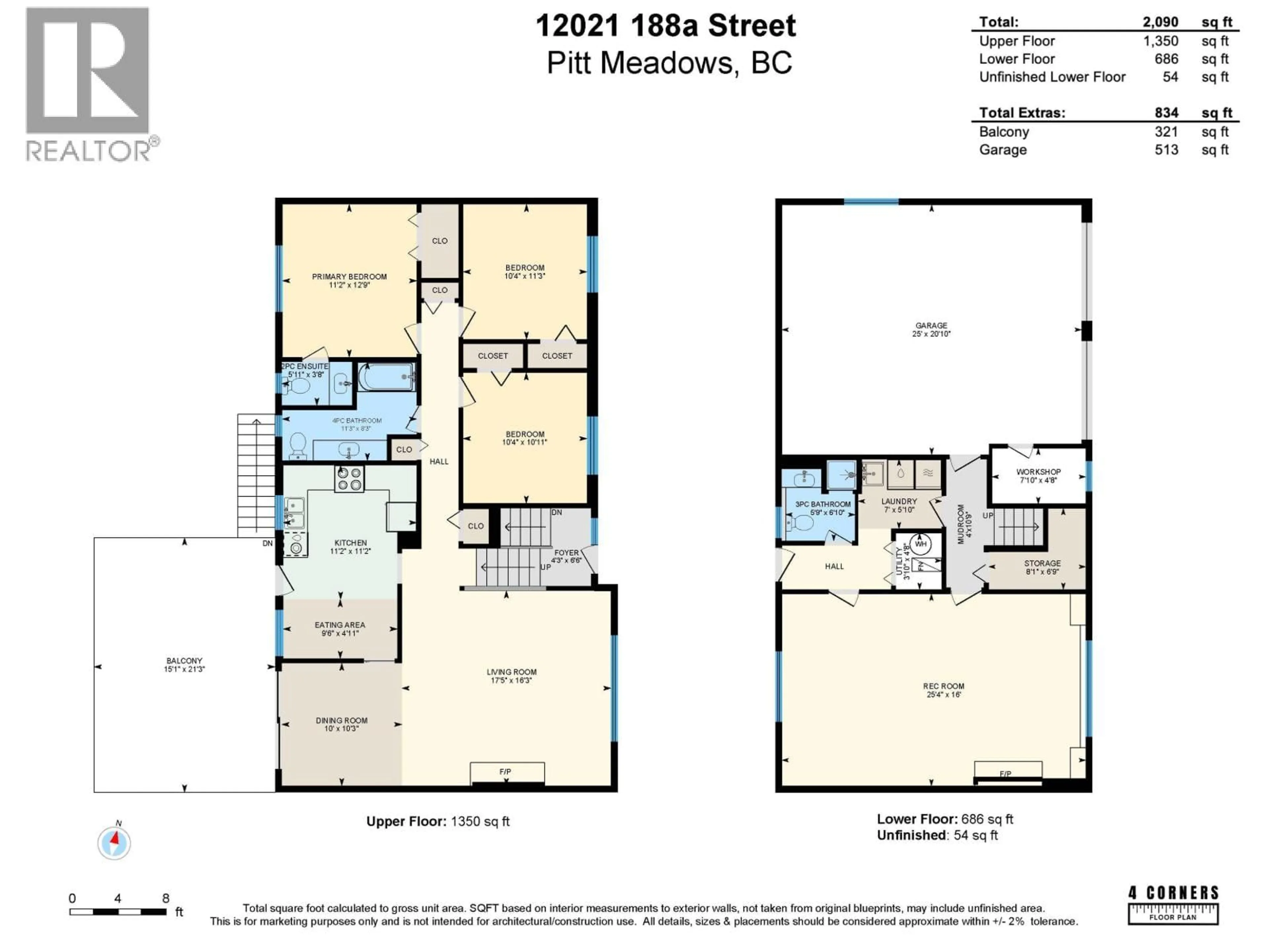 Floor plan for 12021 188A STREET, Pitt Meadows British Columbia V3Y1W6