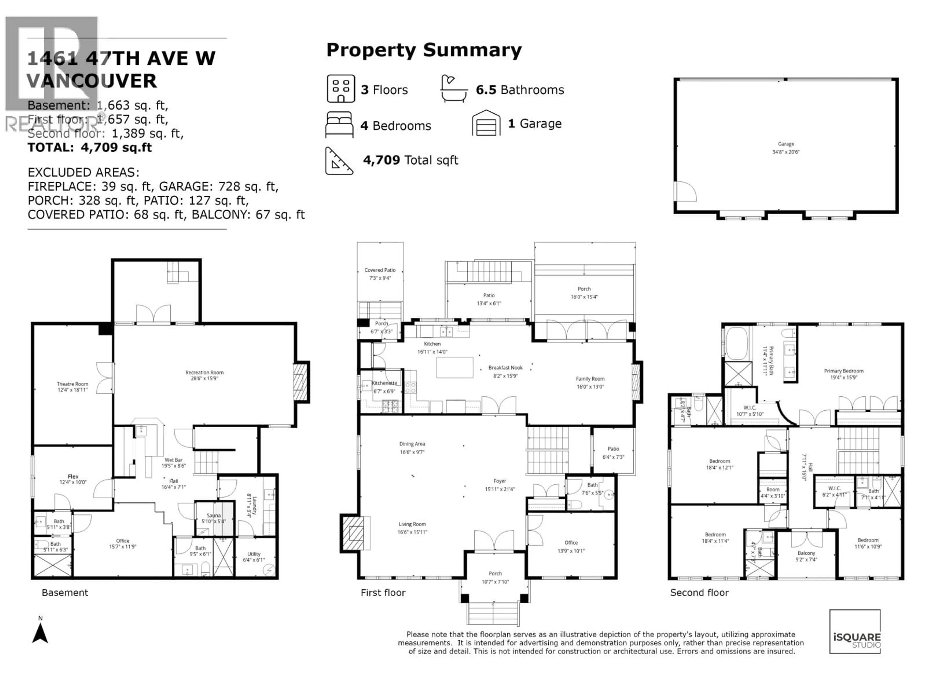 Floor plan for 1461 47TH AVENUE, Vancouver British Columbia V6M2L9