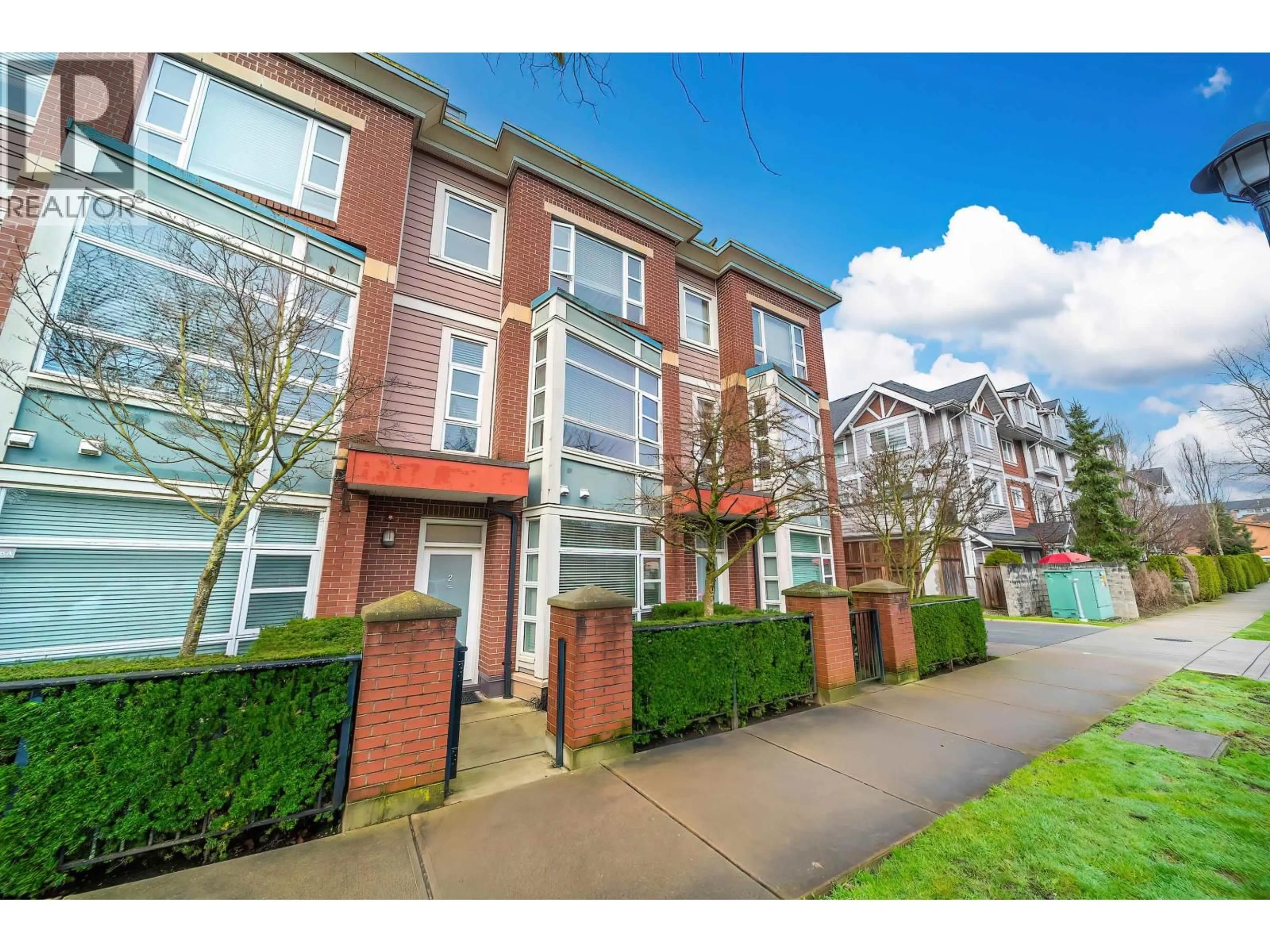 A pic from outside/outdoor area/front of a property/back of a property/a pic from drone, street for 2 - 6611 ECKERSLEY ROAD, Richmond British Columbia V6Y0B7