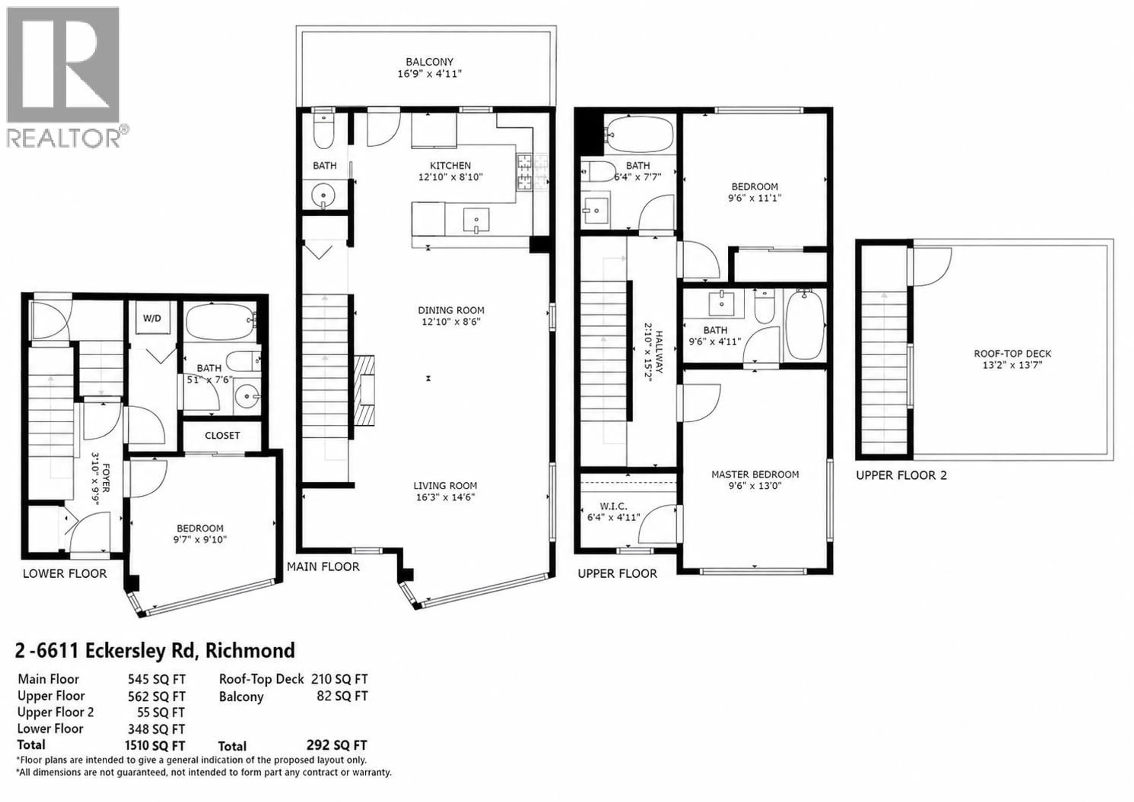 Floor plan for 2 - 6611 ECKERSLEY ROAD, Richmond British Columbia V6Y0B7