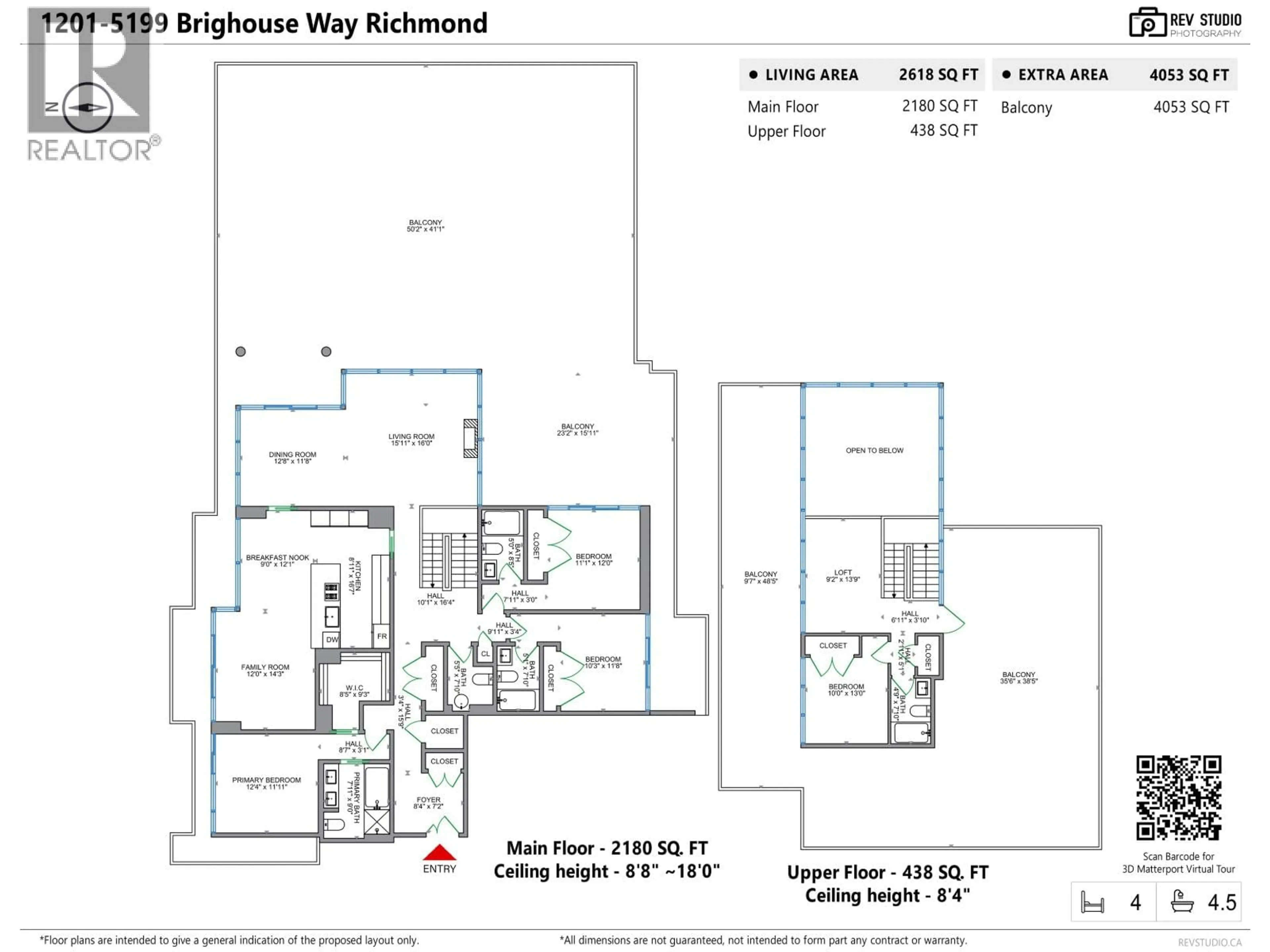 Floor plan for 1201 - 5199 BRIGHOUSE WAY, Richmond British Columbia V7C0A7