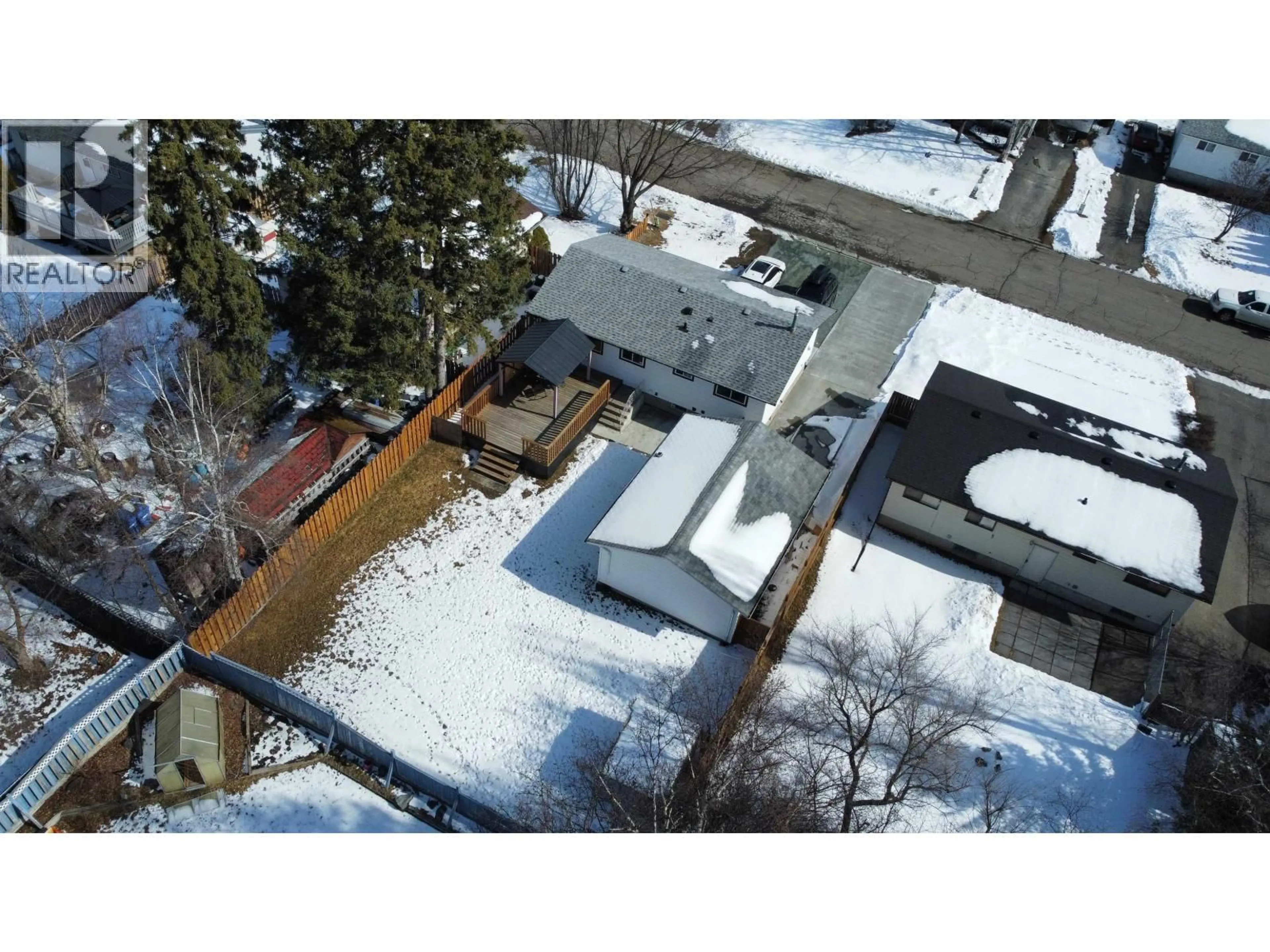 A pic from outside/outdoor area/front of a property/back of a property/a pic from drone, street for 7763 NEWTON CRESCENT, Prince George British Columbia V2K5S6