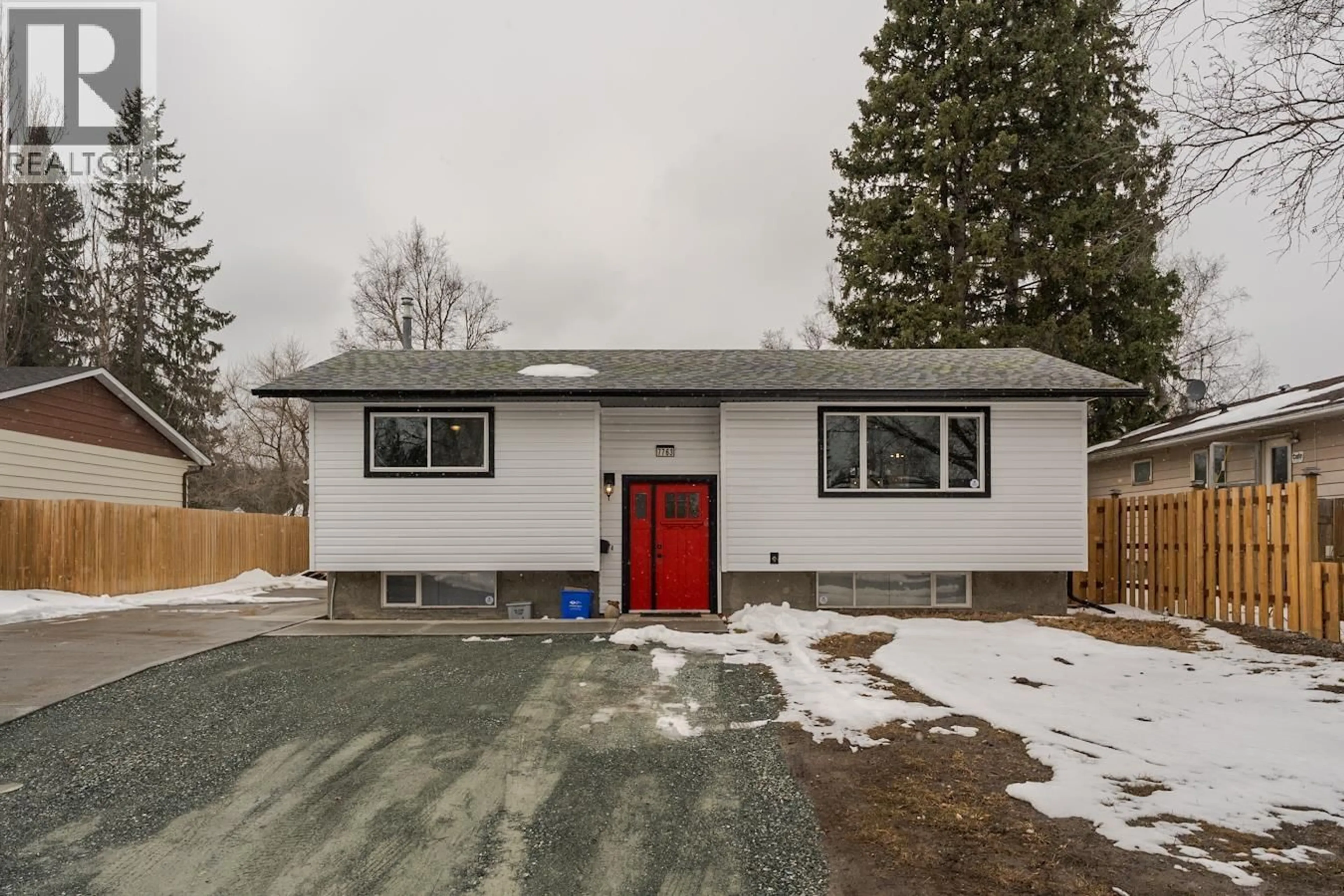 Home with vinyl exterior material, street for 7763 NEWTON CRESCENT, Prince George British Columbia V2K5S6