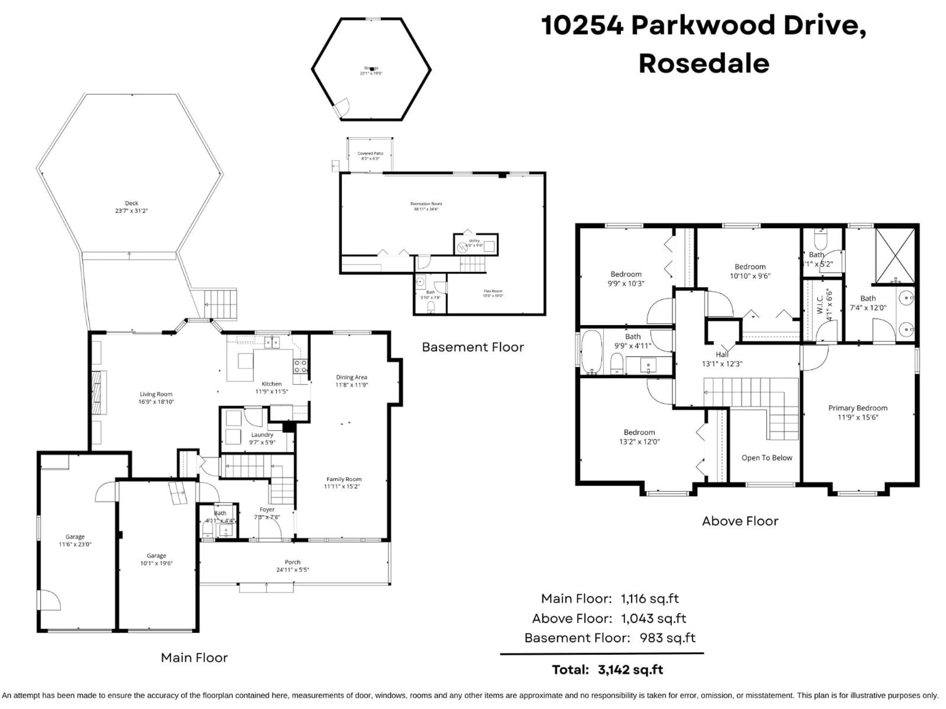 Floor plan for 10254 PARKWOOD DRIVE, Rosedale British Columbia V0X1X1