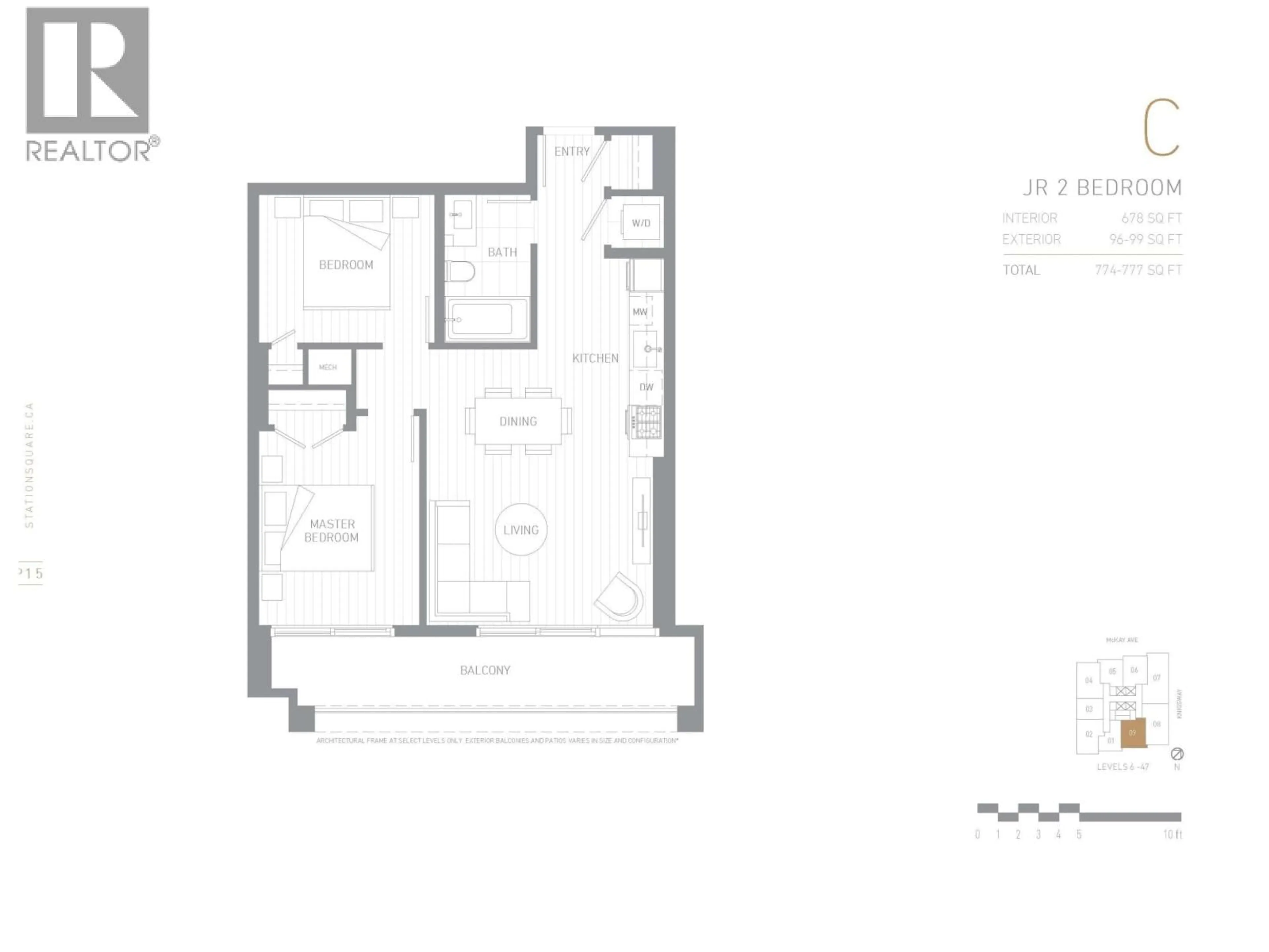 Floor plan for 1509 - 6000 MCKAY AVENUE, Burnaby British Columbia V5H0K2