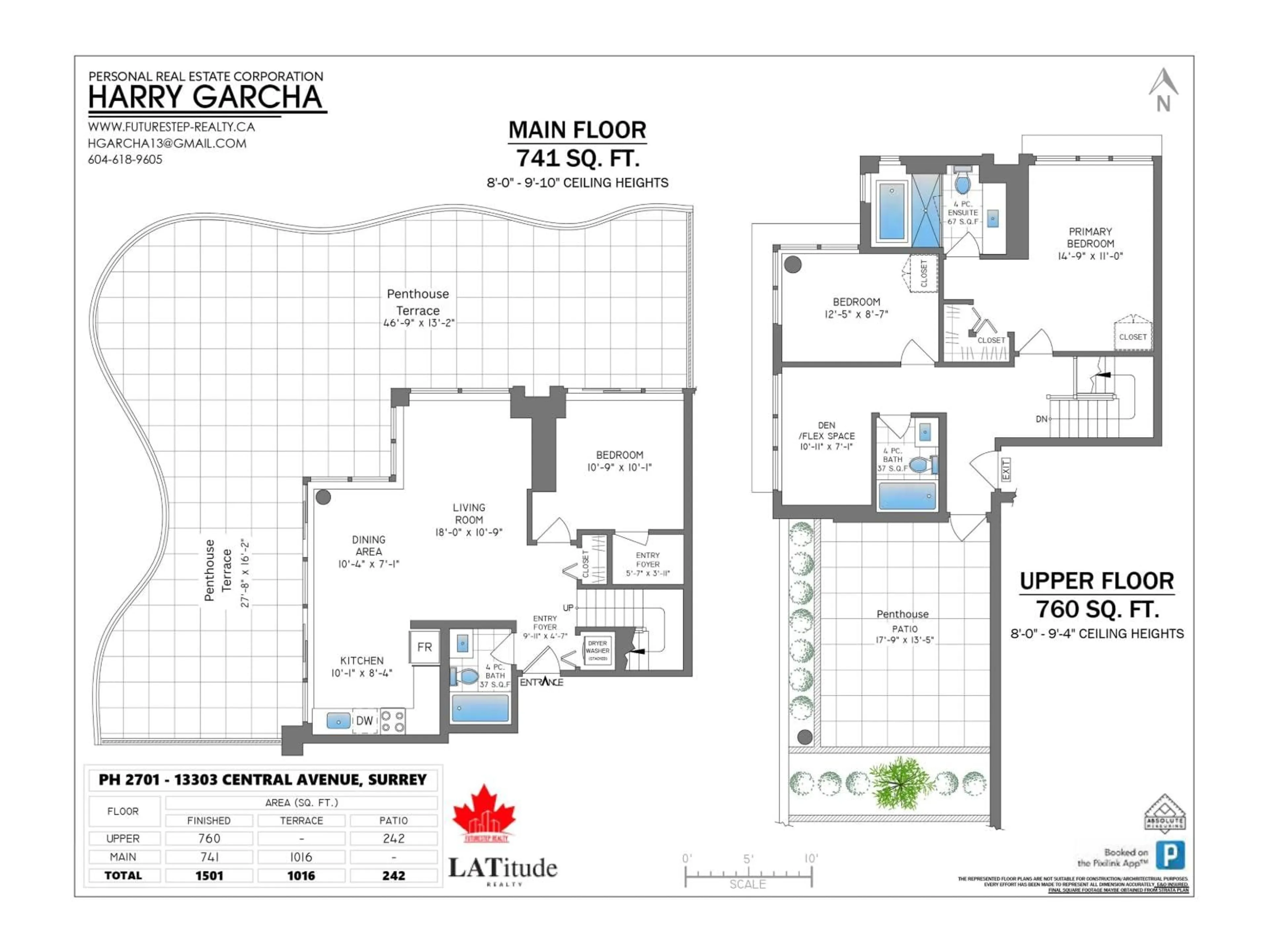 Floor plan for 2701 - 13303 CENTRAL AVENUE, Surrey British Columbia V3T0K6