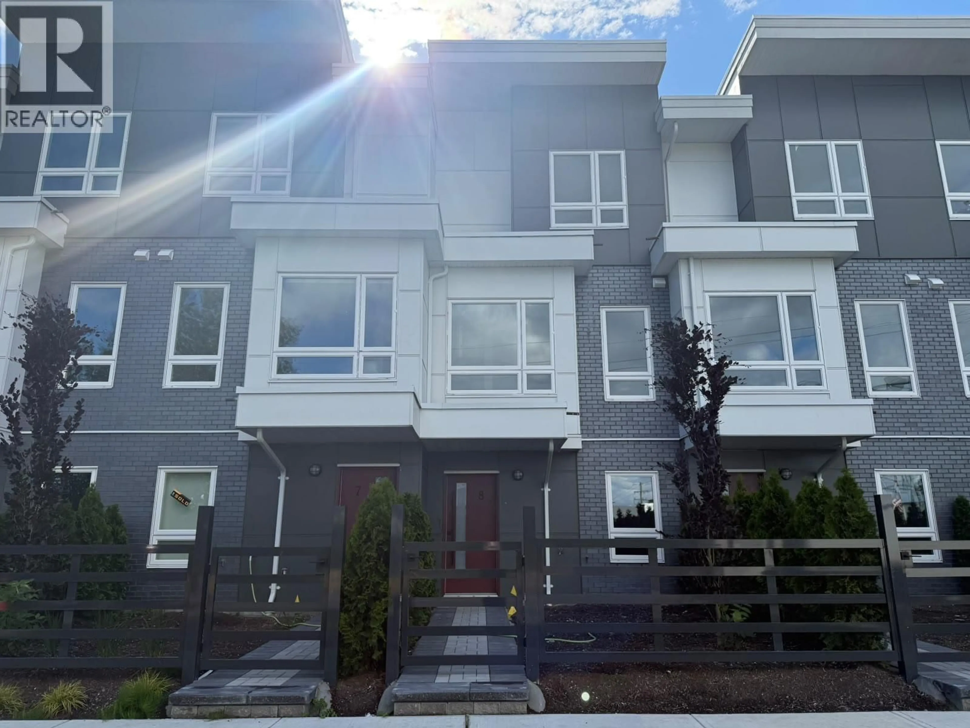 Home with vinyl exterior material, street for 8 - 3033 SHELL ROAD, Richmond British Columbia V6X0B8
