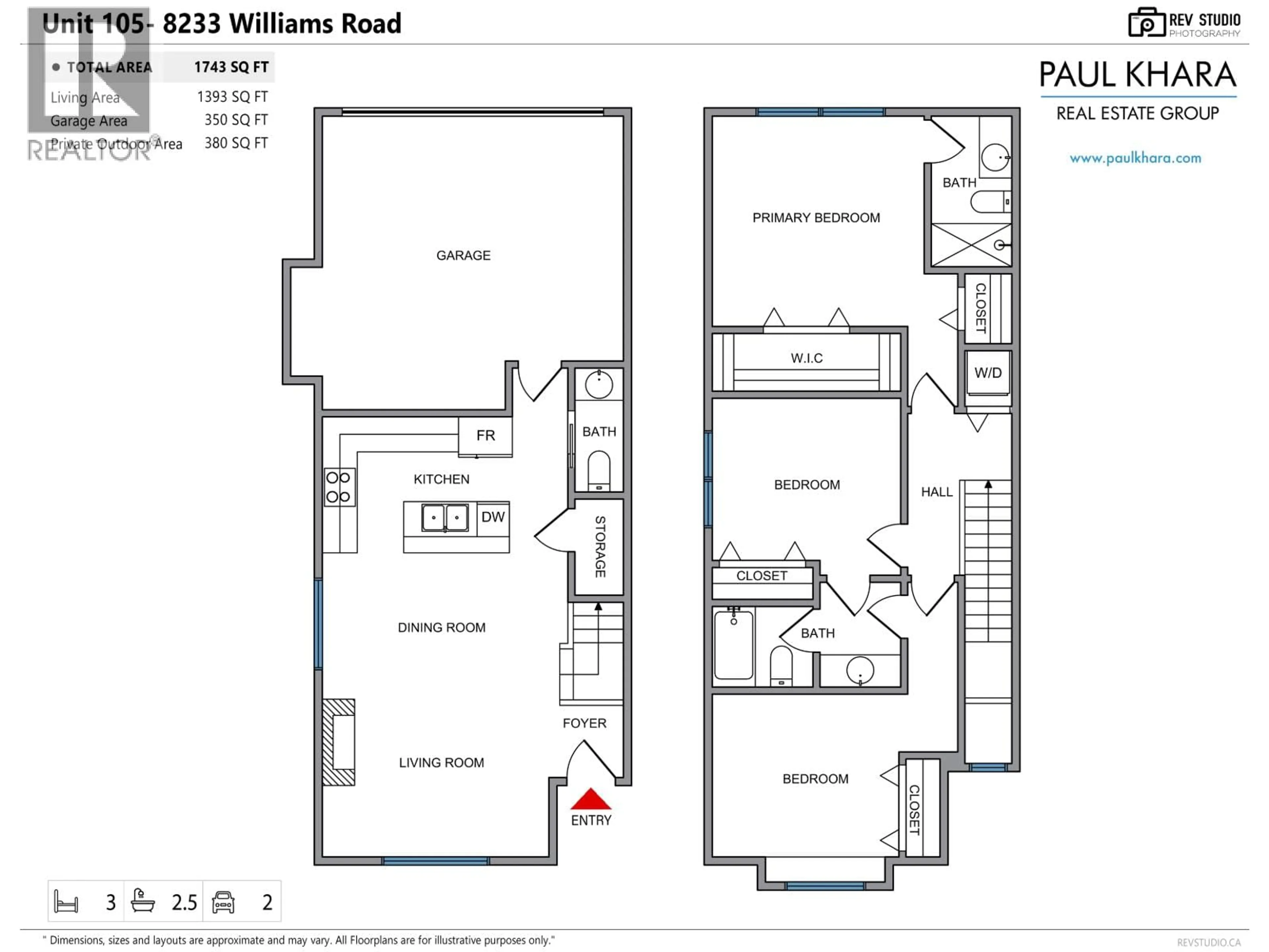 Floor plan for 105 - 8233 WILLIAMS ROAD, Richmond British Columbia V7A1G4