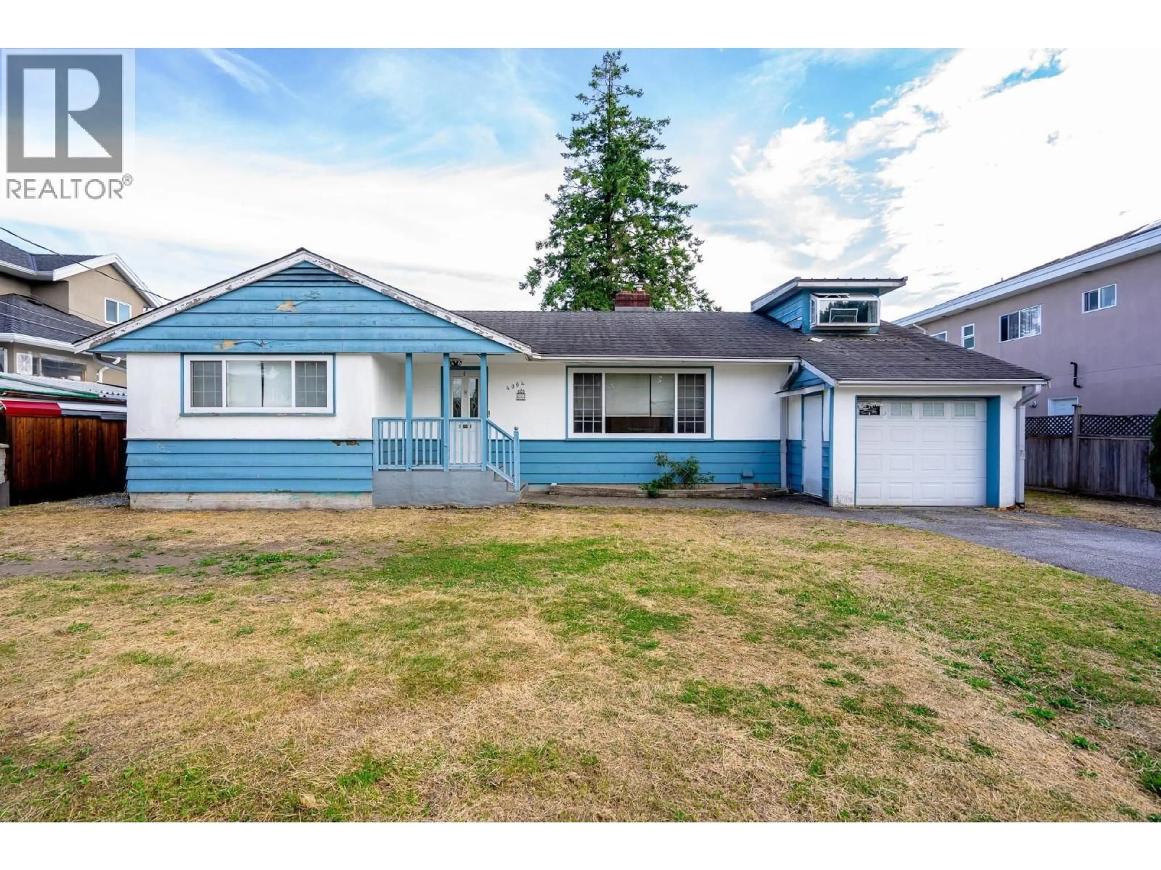 Home with vinyl exterior material, street for 4064 BURKE STREET, Burnaby British Columbia V5H1A8