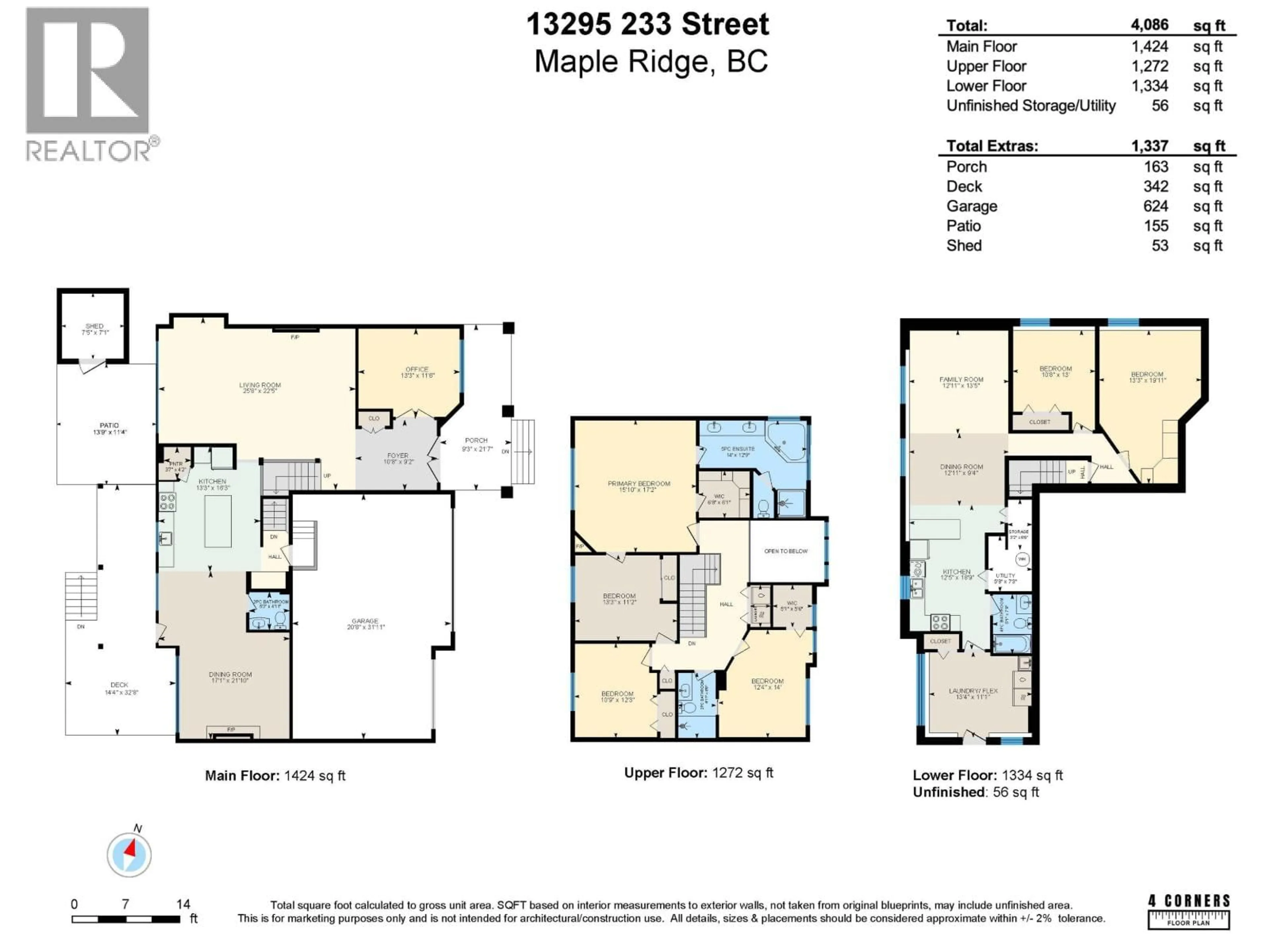 Floor plan for 13295 233 STREET, Maple Ridge British Columbia V4R2W6