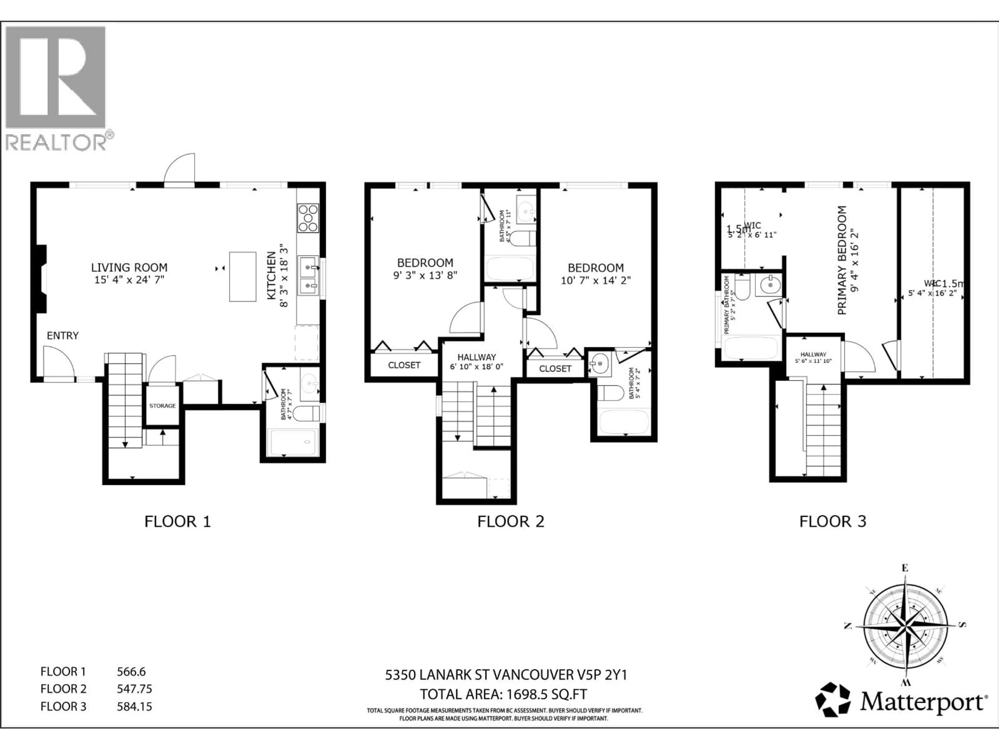 Floor plan for 5350 LANARK STREET, Vancouver British Columbia V5P2Y1