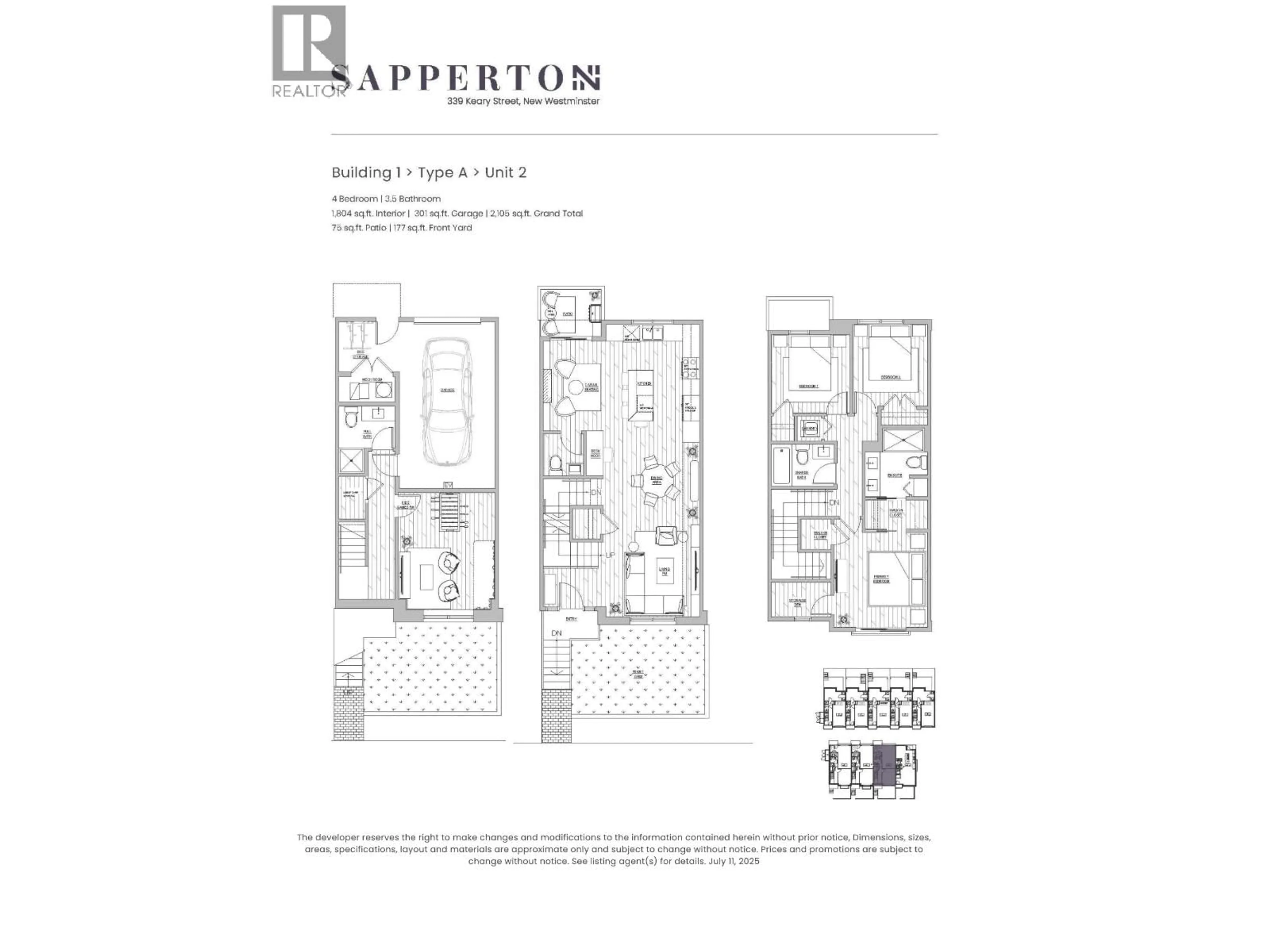 Floor plan for 2 - 339 KEARY STREET, New Westminster British Columbia V3L3L2