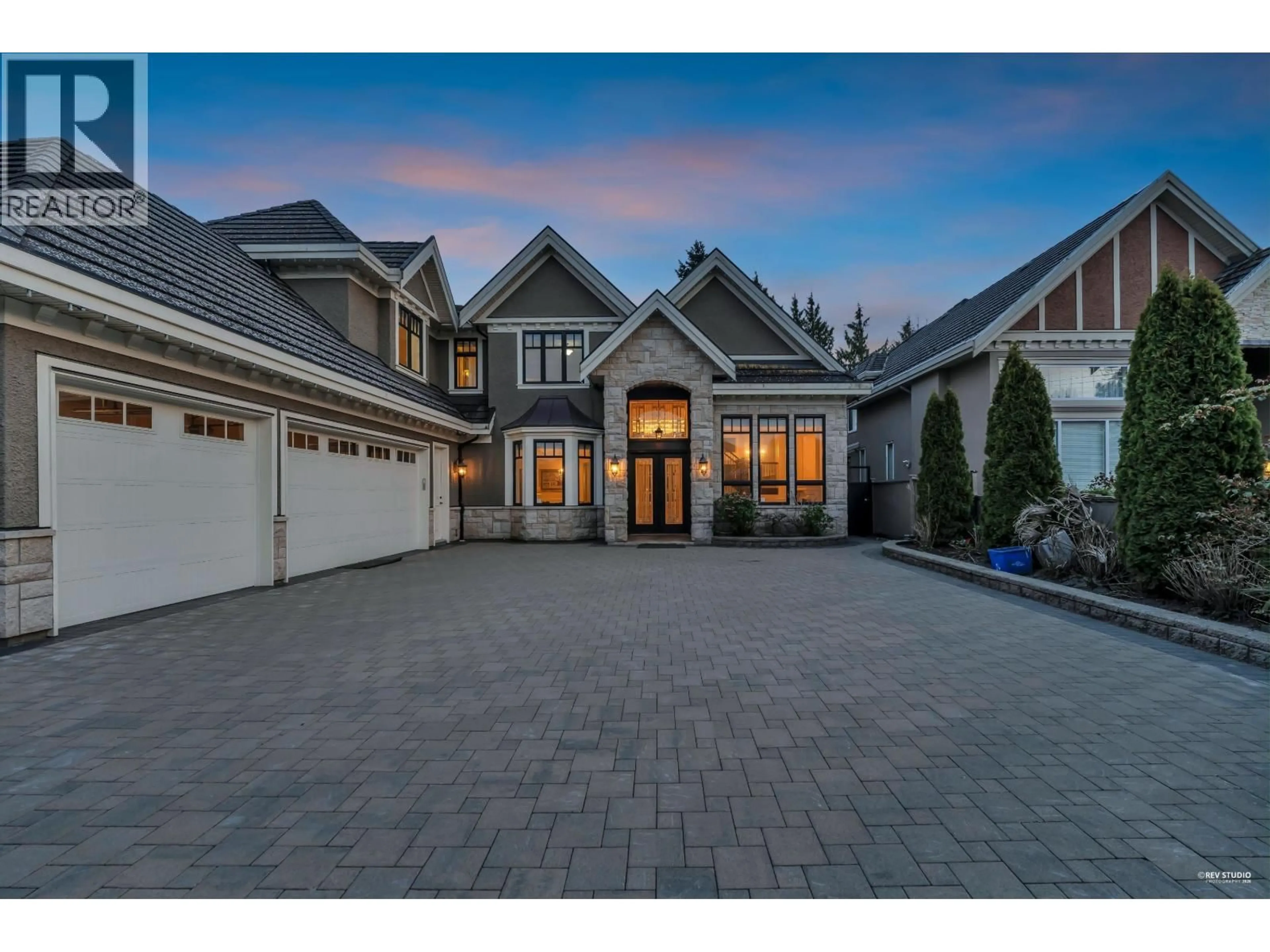 Home with brick exterior material, street for 6100 MAPLE ROAD, Richmond British Columbia V7E1G5