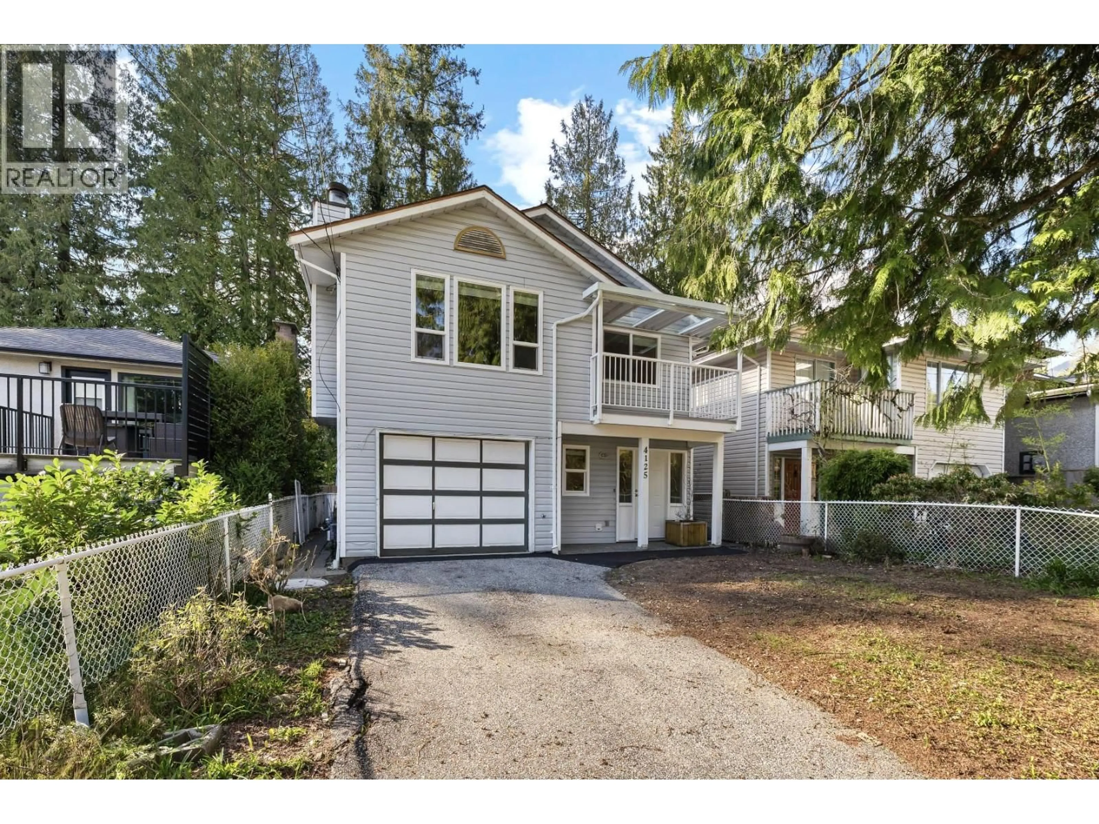 Home with vinyl exterior material, street for 4125 LYNN VALLEY ROAD, North Vancouver British Columbia V7K2T1