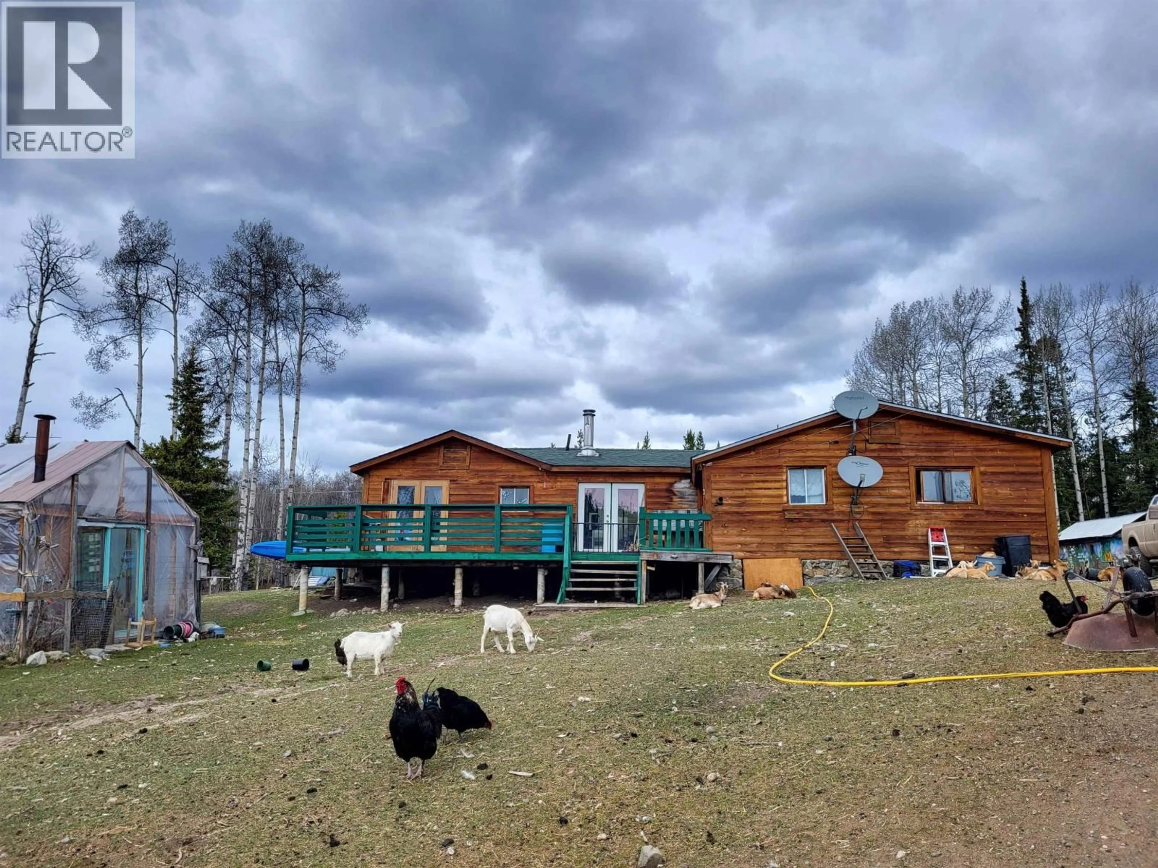 A pic from outside/outdoor area/front of a property/back of a property/a pic from drone, mountain view for 58164 EAKIN SETTLEMENT ROAD, Burns Lake British Columbia V0J1E4