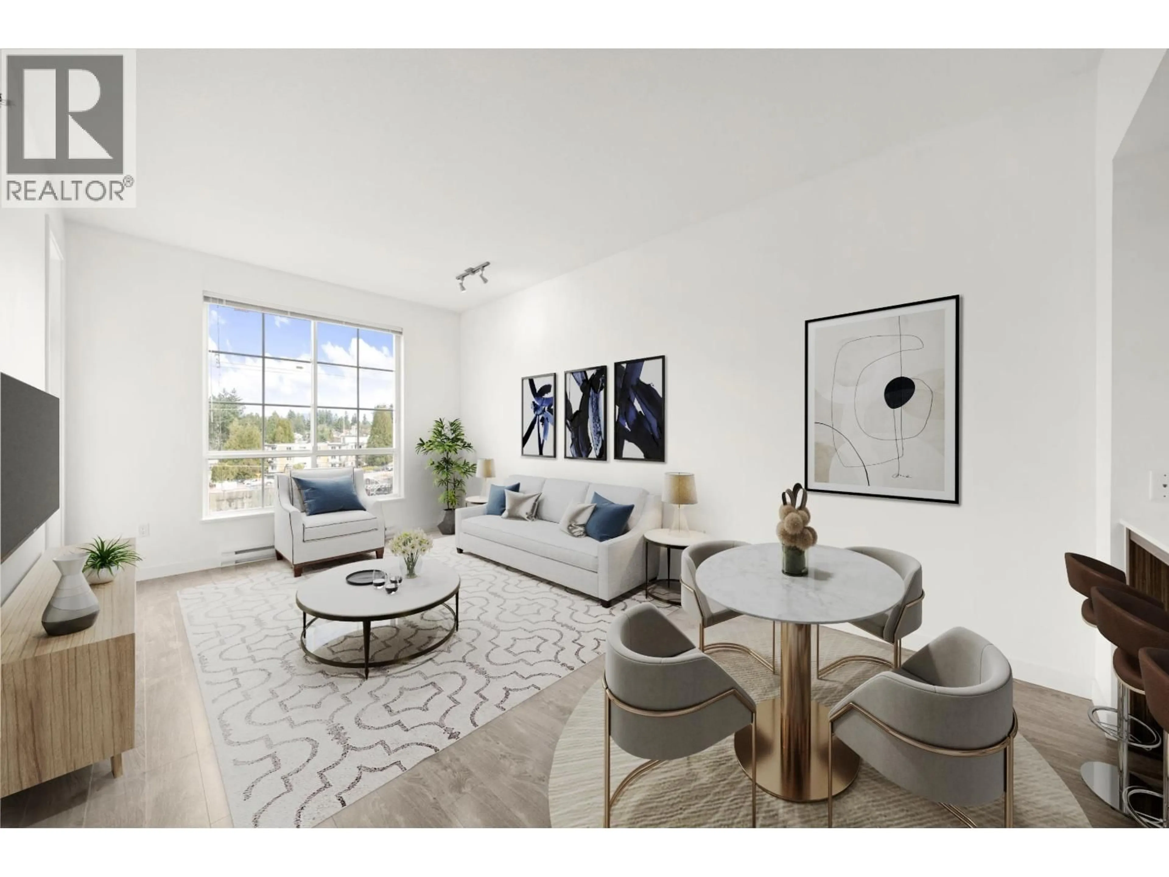 Living room with furniture, unknown for 417 - 608 COMO LAKE AVENUE, Coquitlam British Columbia V3J0B2