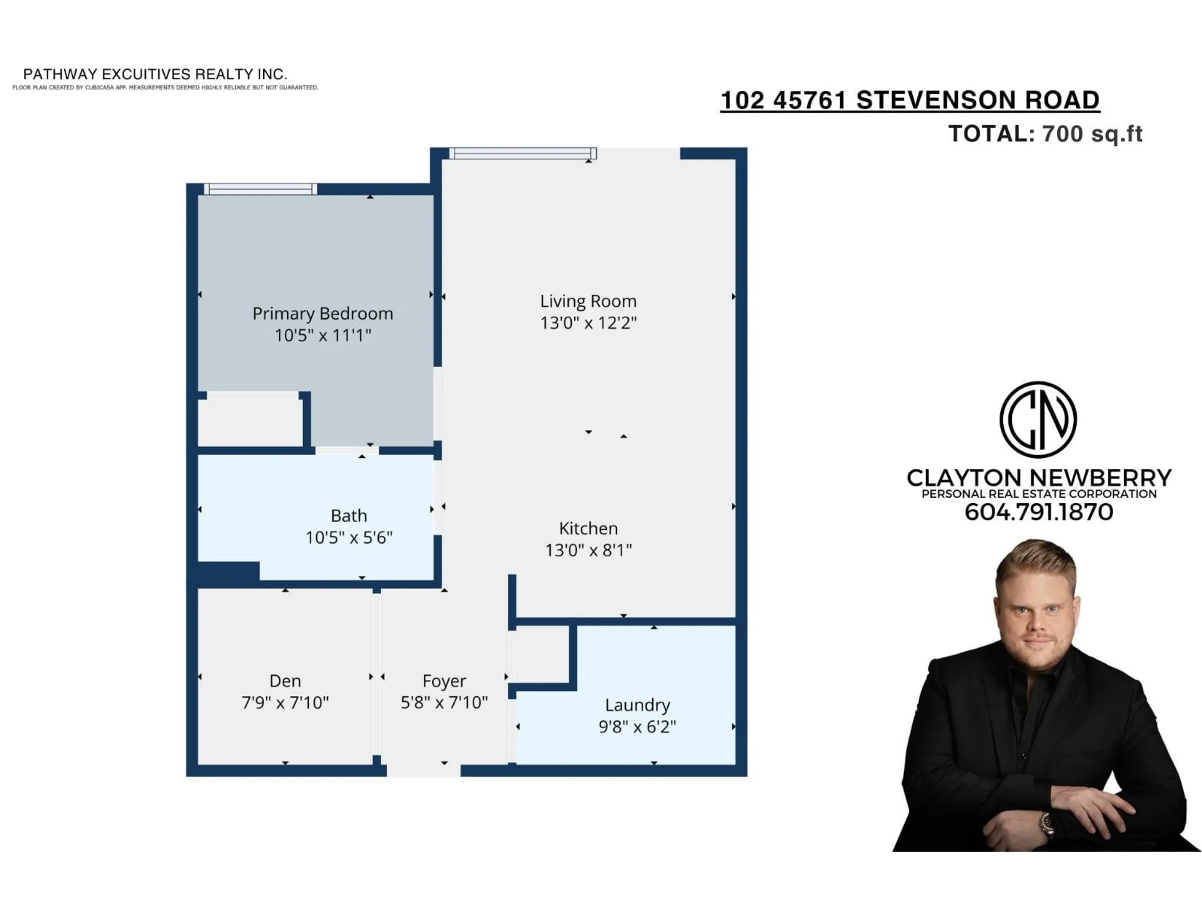 Floor plan for 102 - 45761 STEVENSON ROAD, Chilliwack British Columbia V2R0Y7