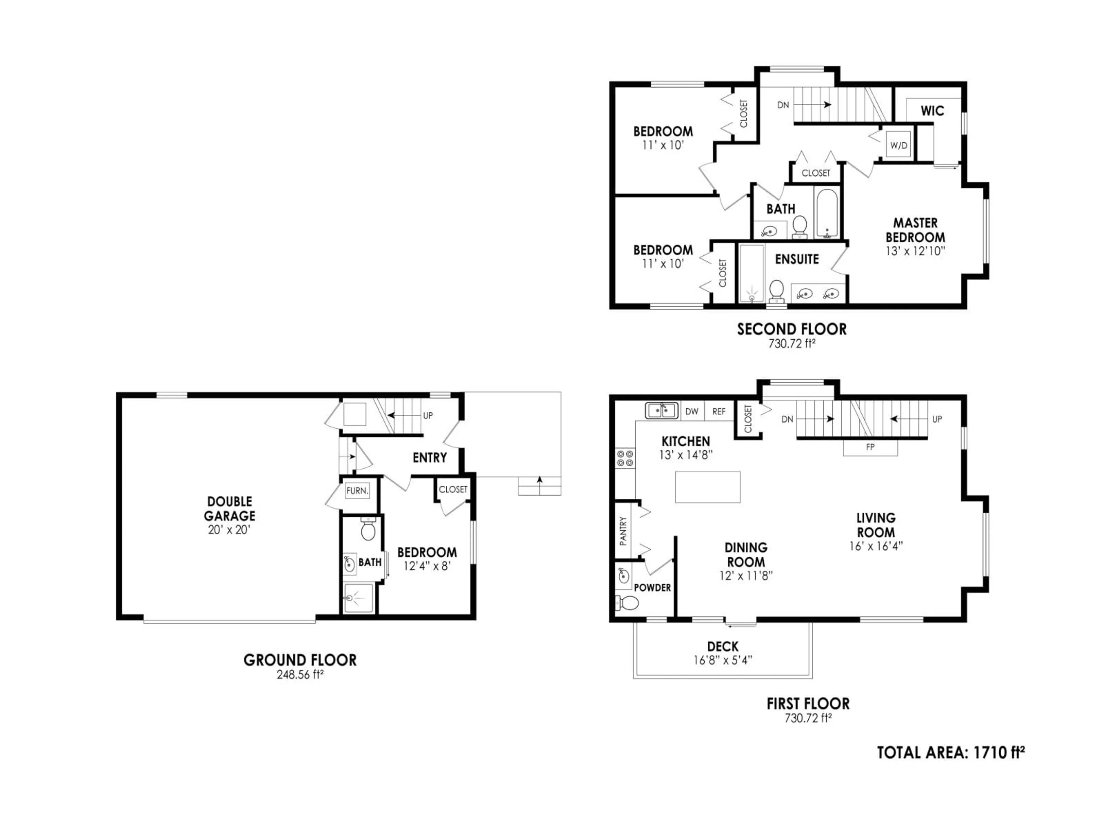 Floor plan for 44 - 14355 62 AVENUE, Surrey British Columbia V3X0K6