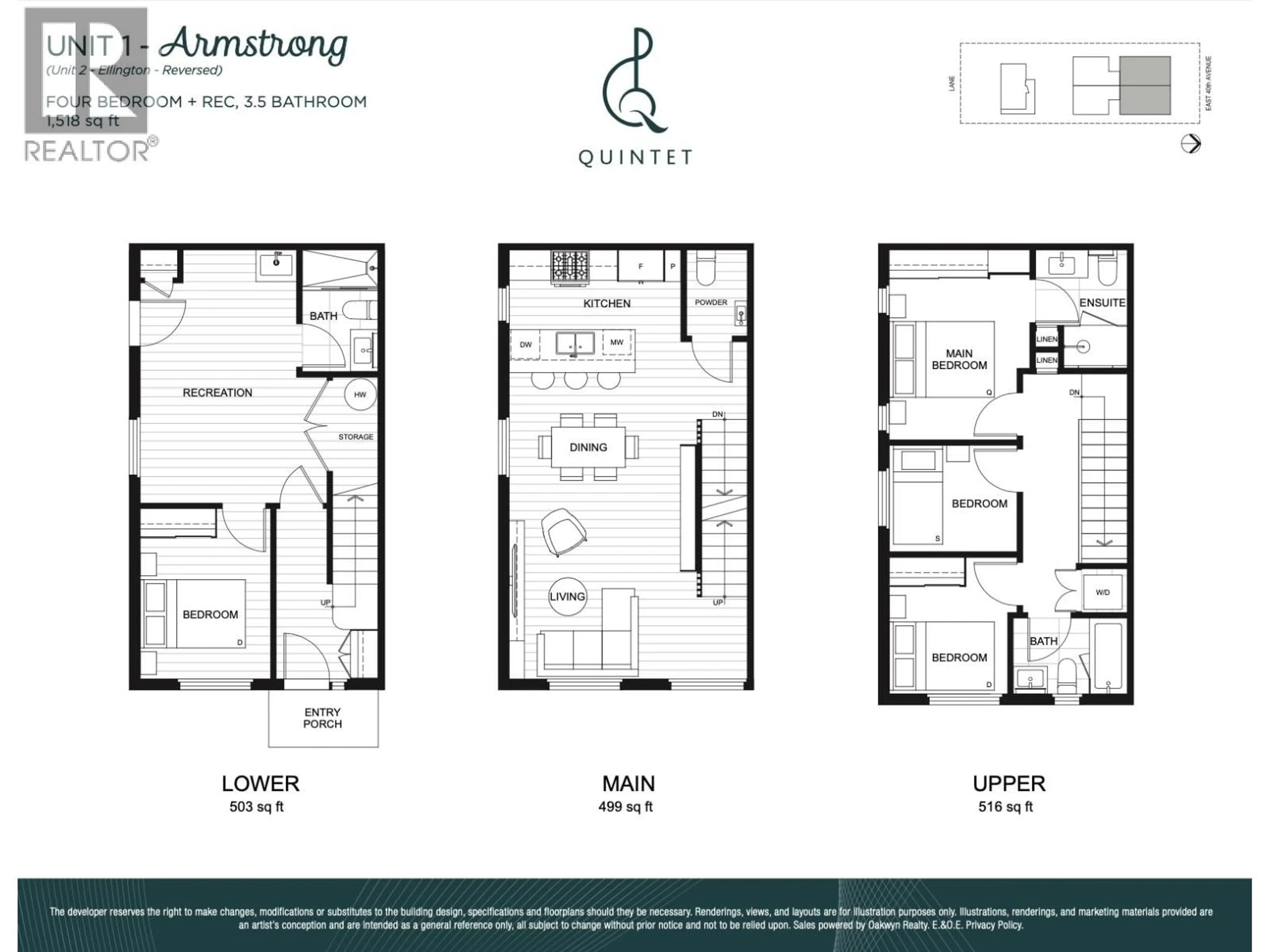 Floor plan for 1 - 2240 40TH AVENUE, Vancouver British Columbia V5P1J5