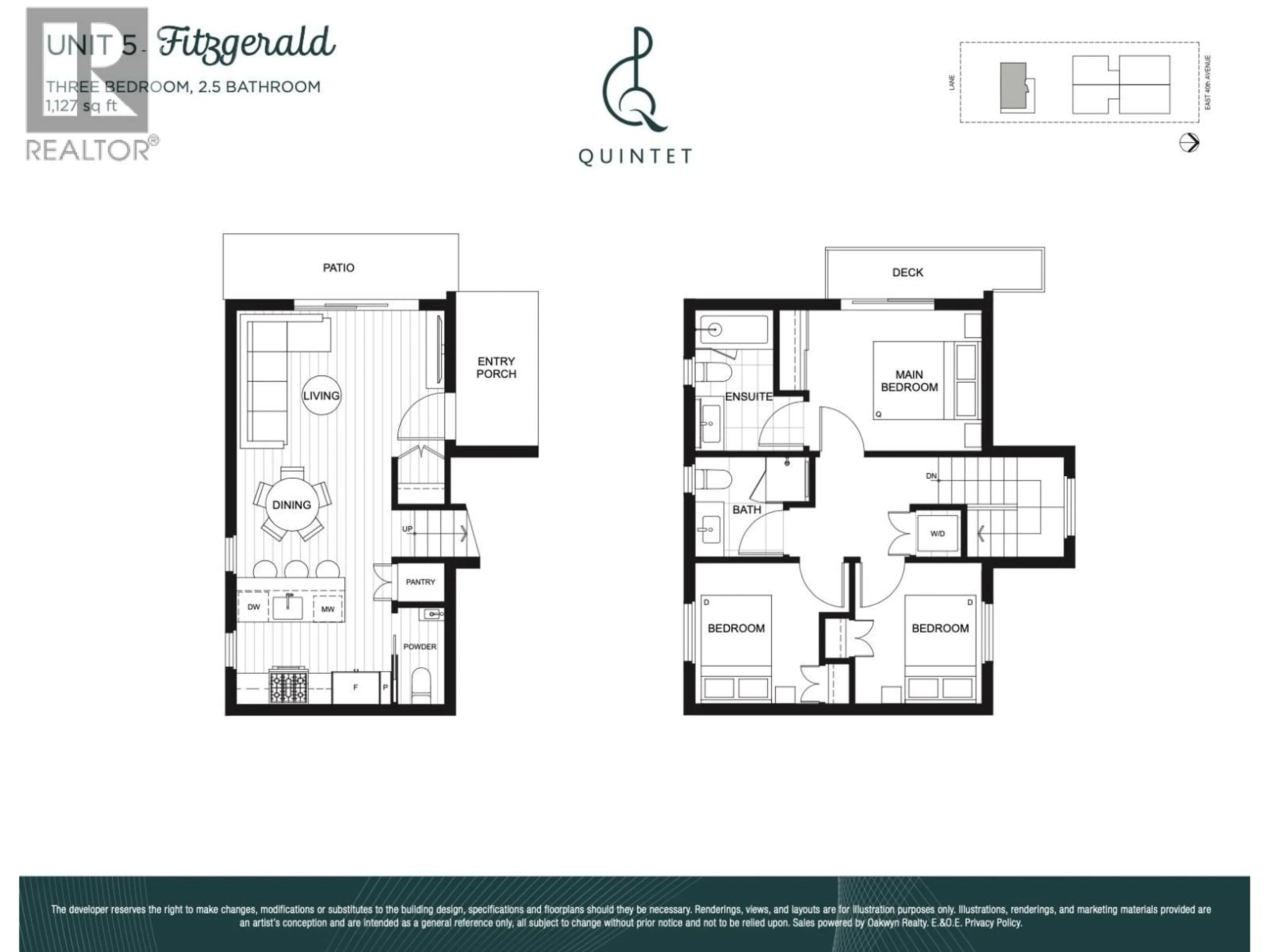 Floor plan for 5 - 2240 40TH AVENUE, Vancouver British Columbia V5P1J5