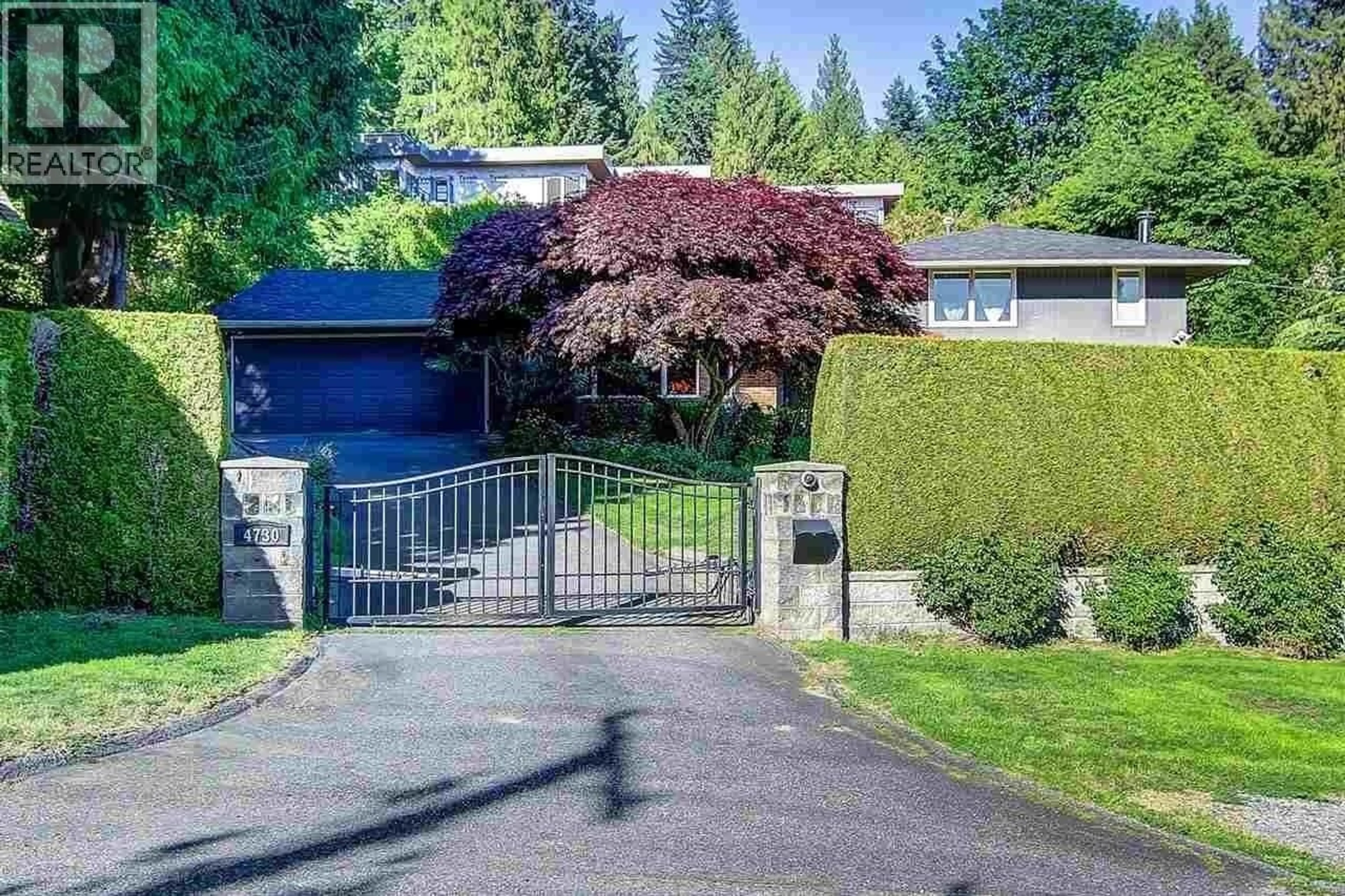A pic from outside/outdoor area/front of a property/back of a property/a pic from drone, street for 4730 WILLOW CREEK ROAD, West Vancouver British Columbia V7W1C4