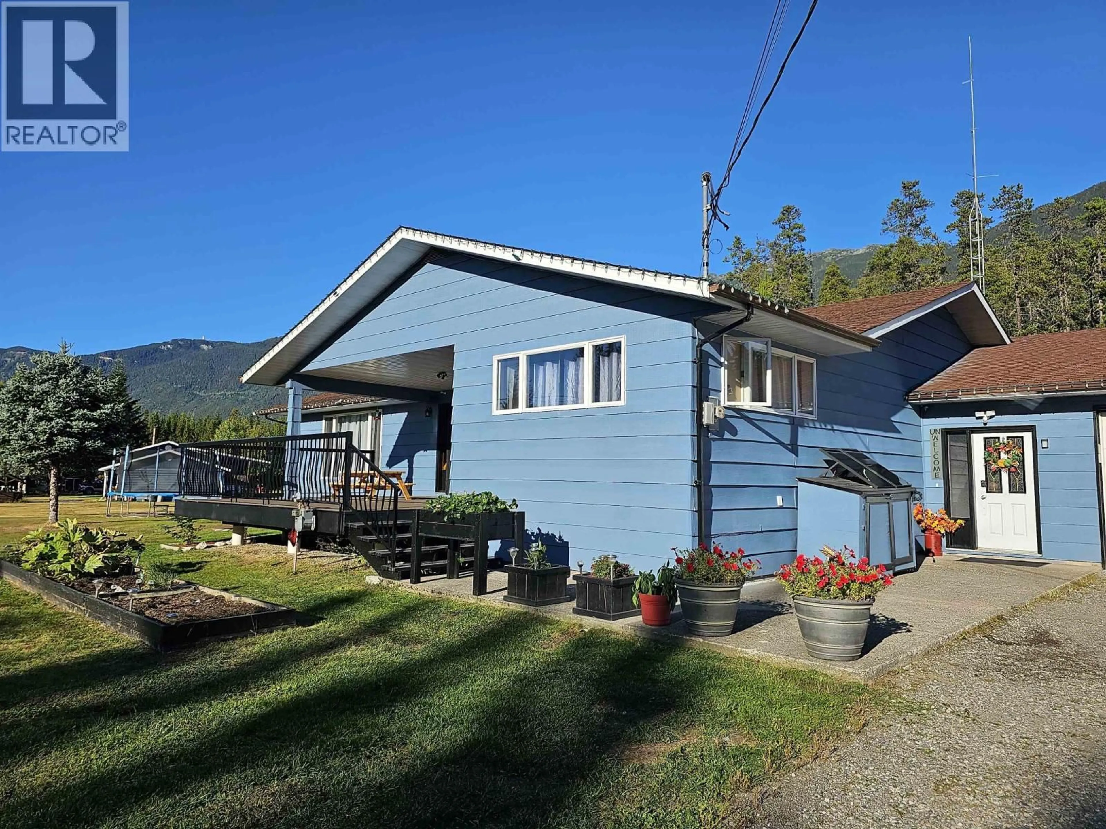A pic from outside/outdoor area/front of a property/back of a property/a pic from drone, mountain view for 312 SOCKEYE CREEK STREET, Terrace British Columbia V8G0G5