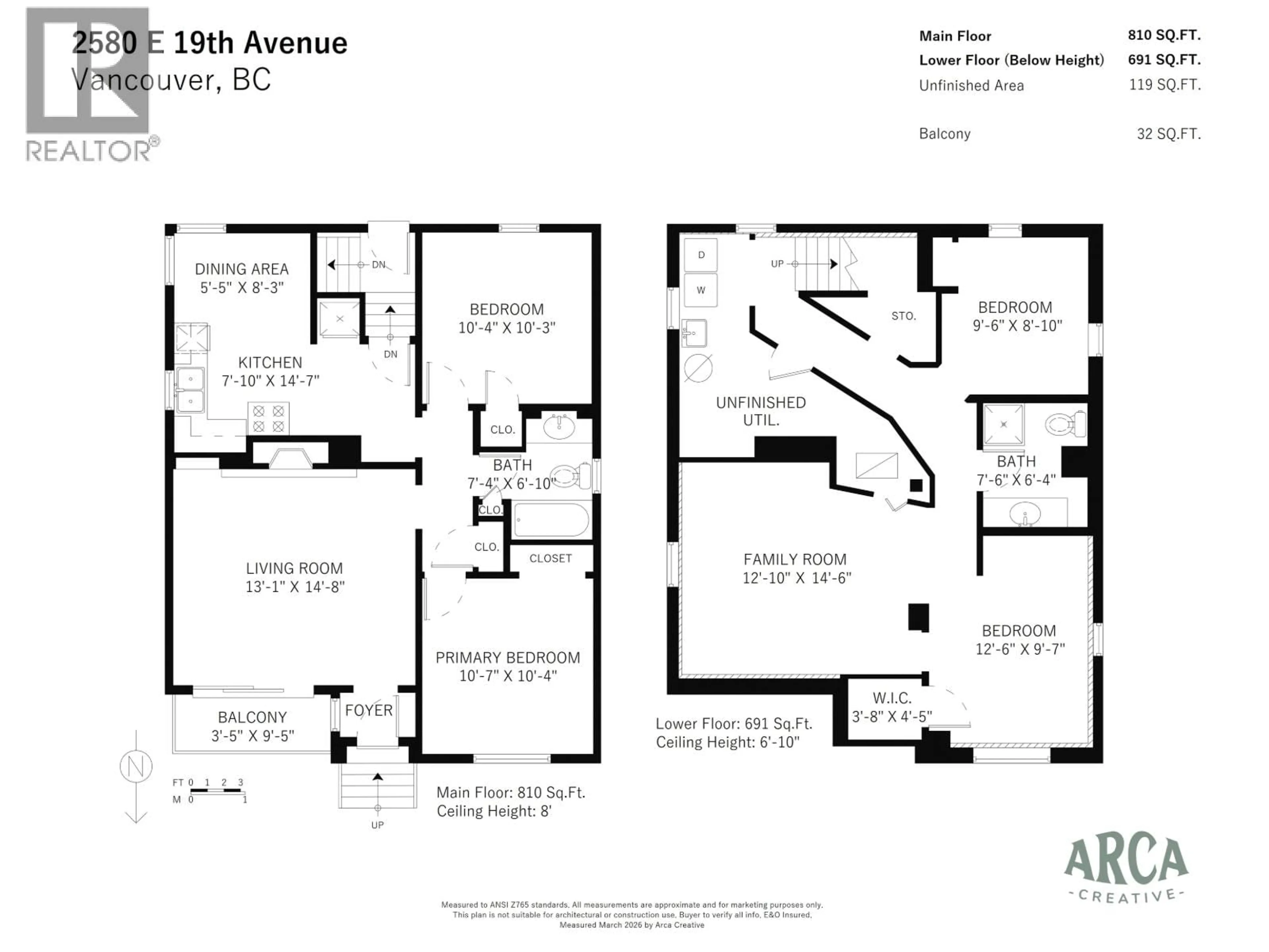 Floor plan for 2580 19TH AVENUE, Vancouver British Columbia V5M2S3