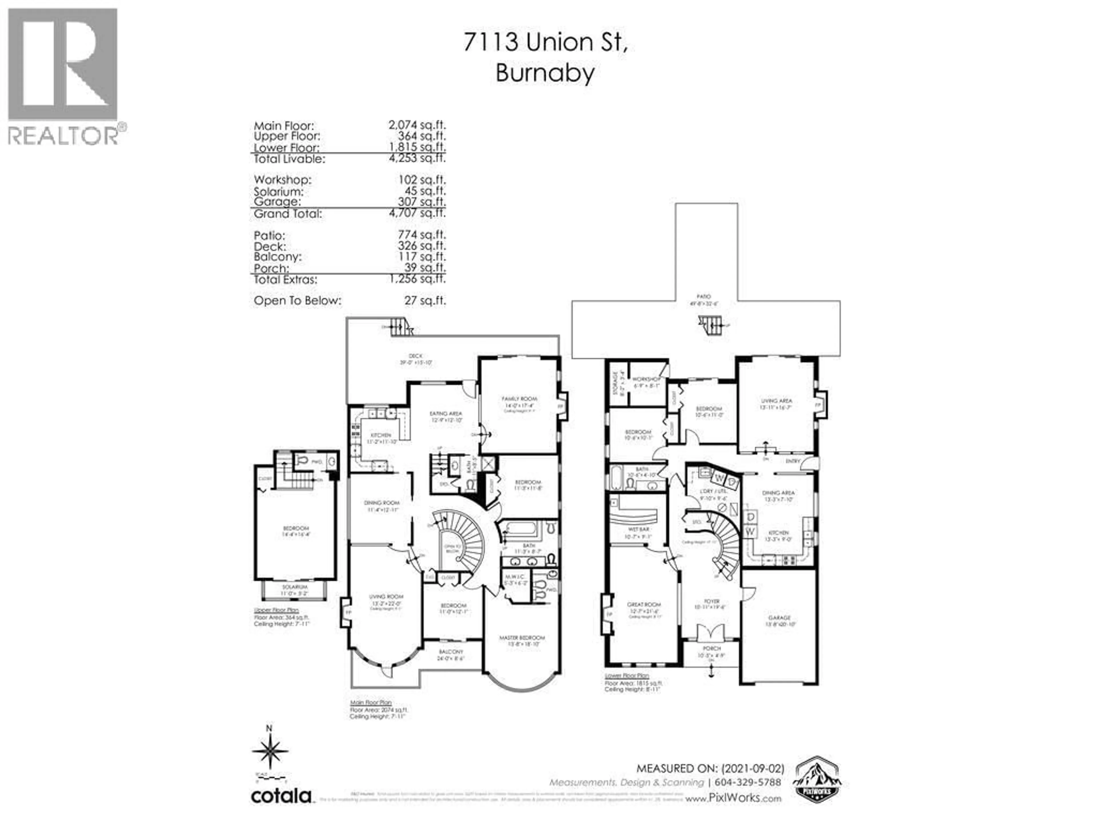 Floor plan for 7113 UNION STREET, Burnaby British Columbia V5A1H8