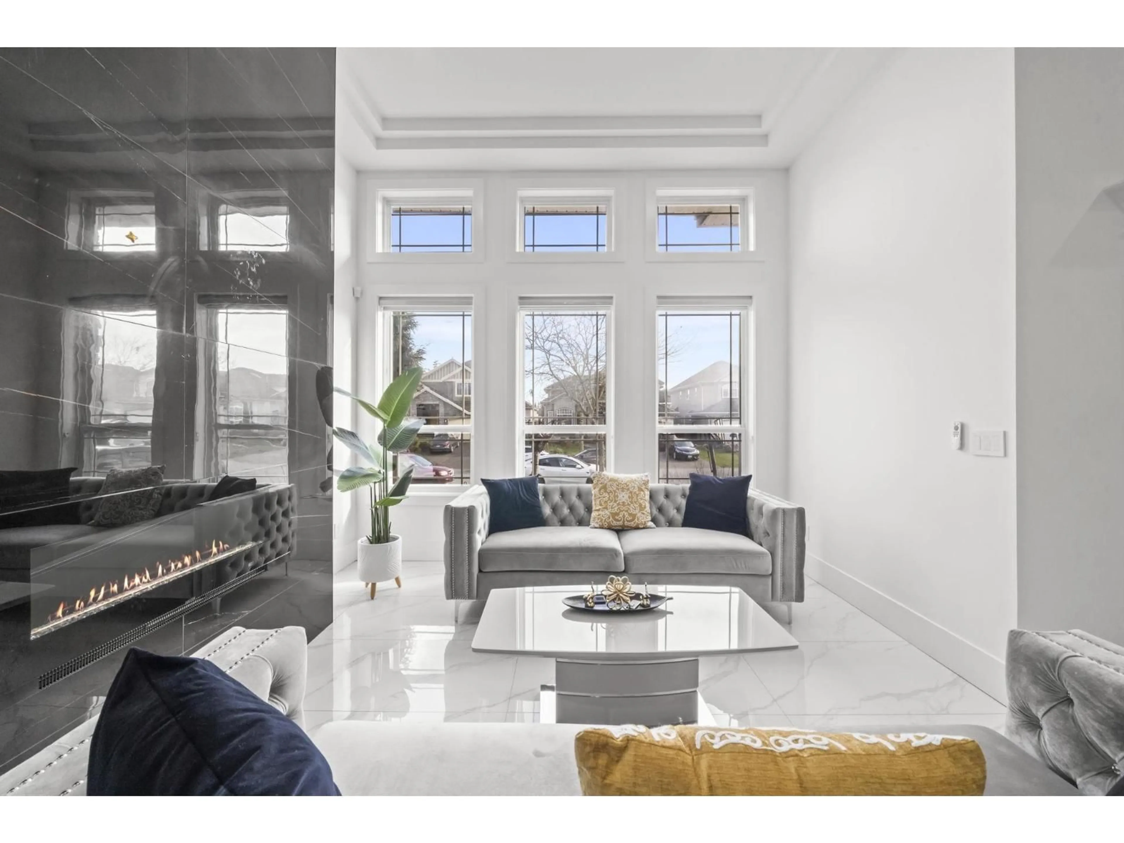 Living room with furniture, ceramic/tile floor for 15079 67 AVENUE, Surrey British Columbia V3S1B9