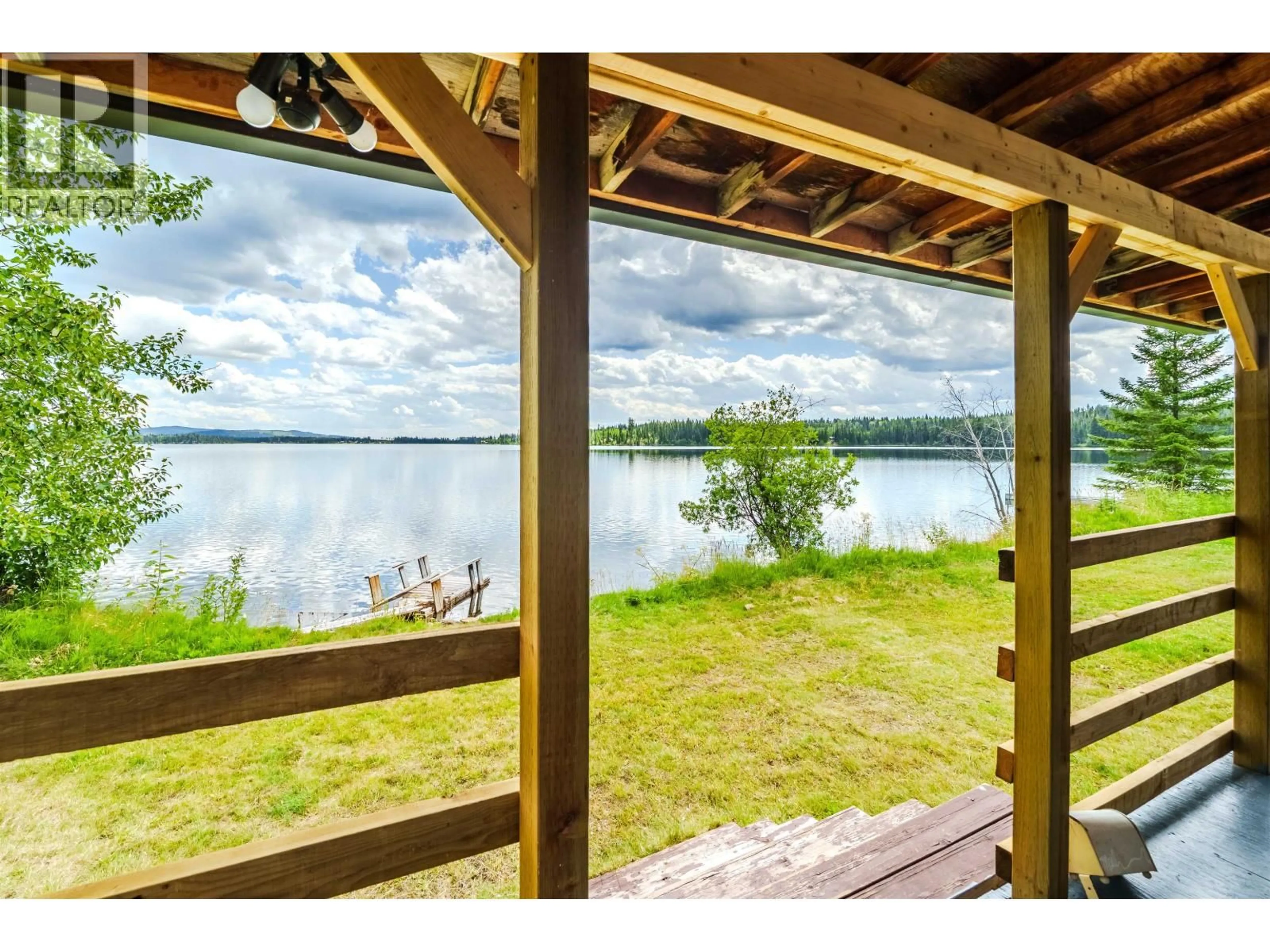 Patio, water/lake/river/ocean view for 4778 BINNIE ROAD, Lac La Hache British Columbia V0K1T0