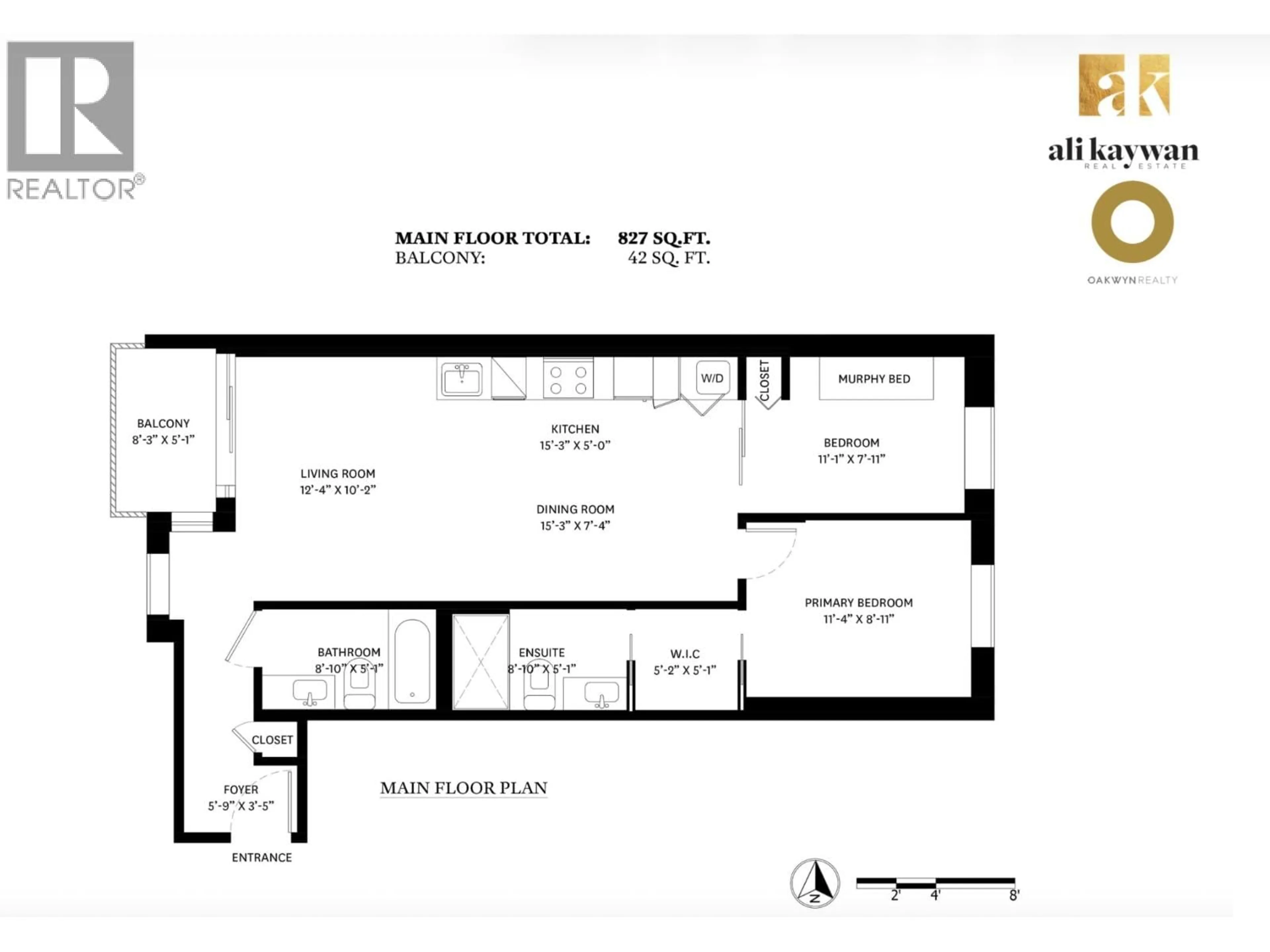 Floor plan for 608 - 189 KEEFER STREET, Vancouver British Columbia V6A0C8