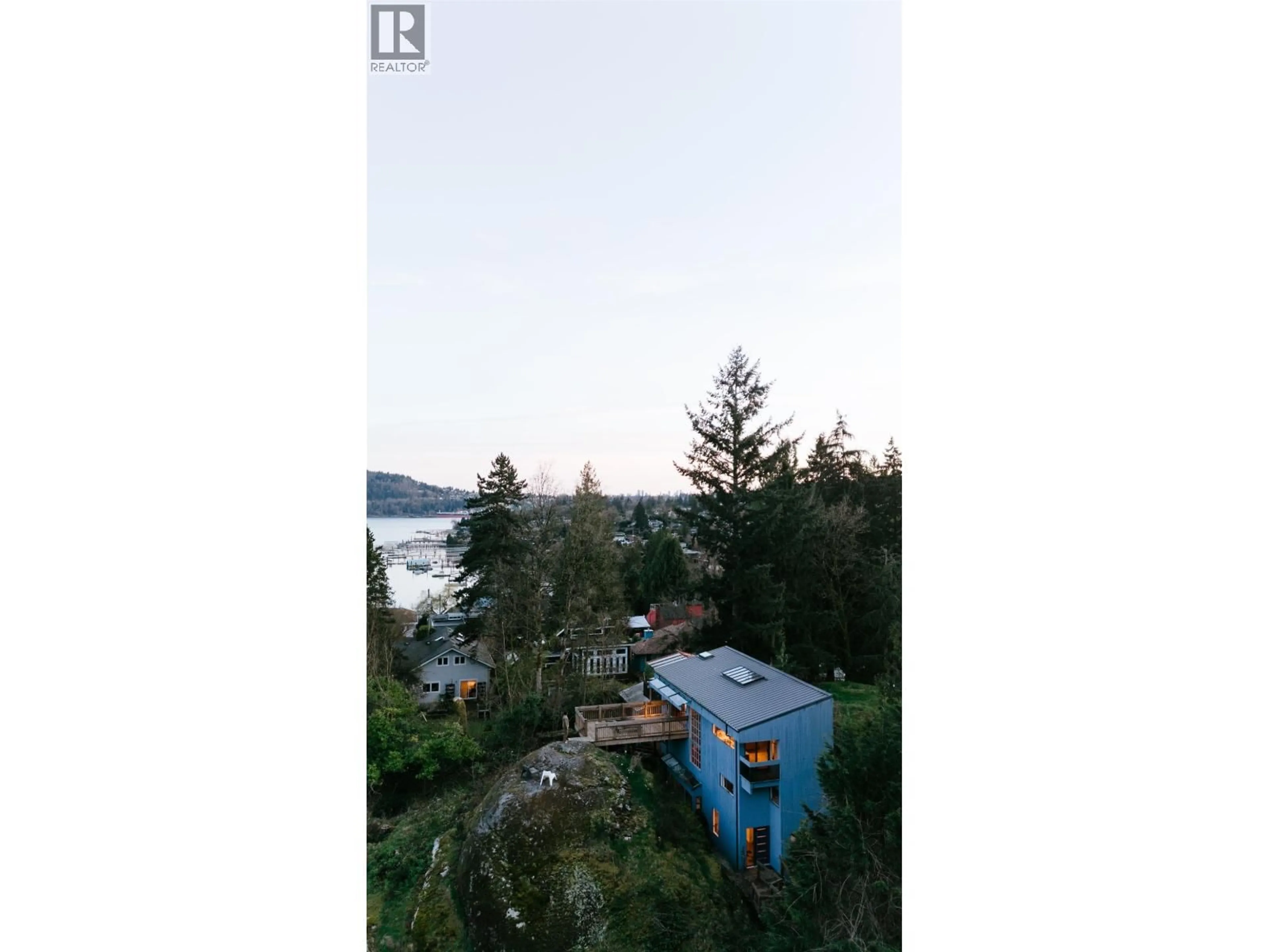 A pic from outside/outdoor area/front of a property/back of a property/a pic from drone, water/lake/river/ocean view for 4477 STRATHCONA ROAD, North Vancouver British Columbia V7G1G7