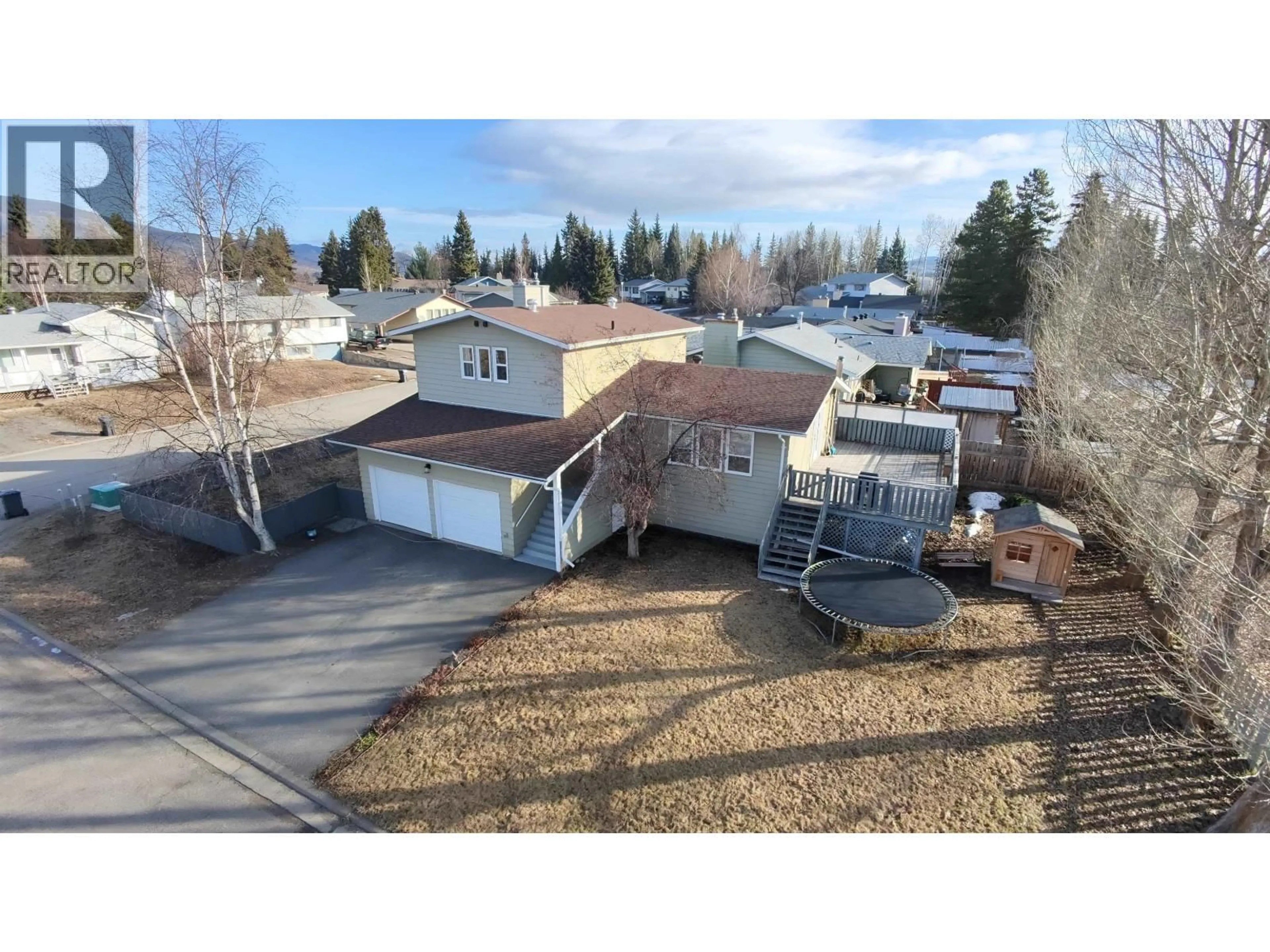 A pic from outside/outdoor area/front of a property/back of a property/a pic from drone, street for 3364 JEWEL ROAD, Houston British Columbia V0J1Z0