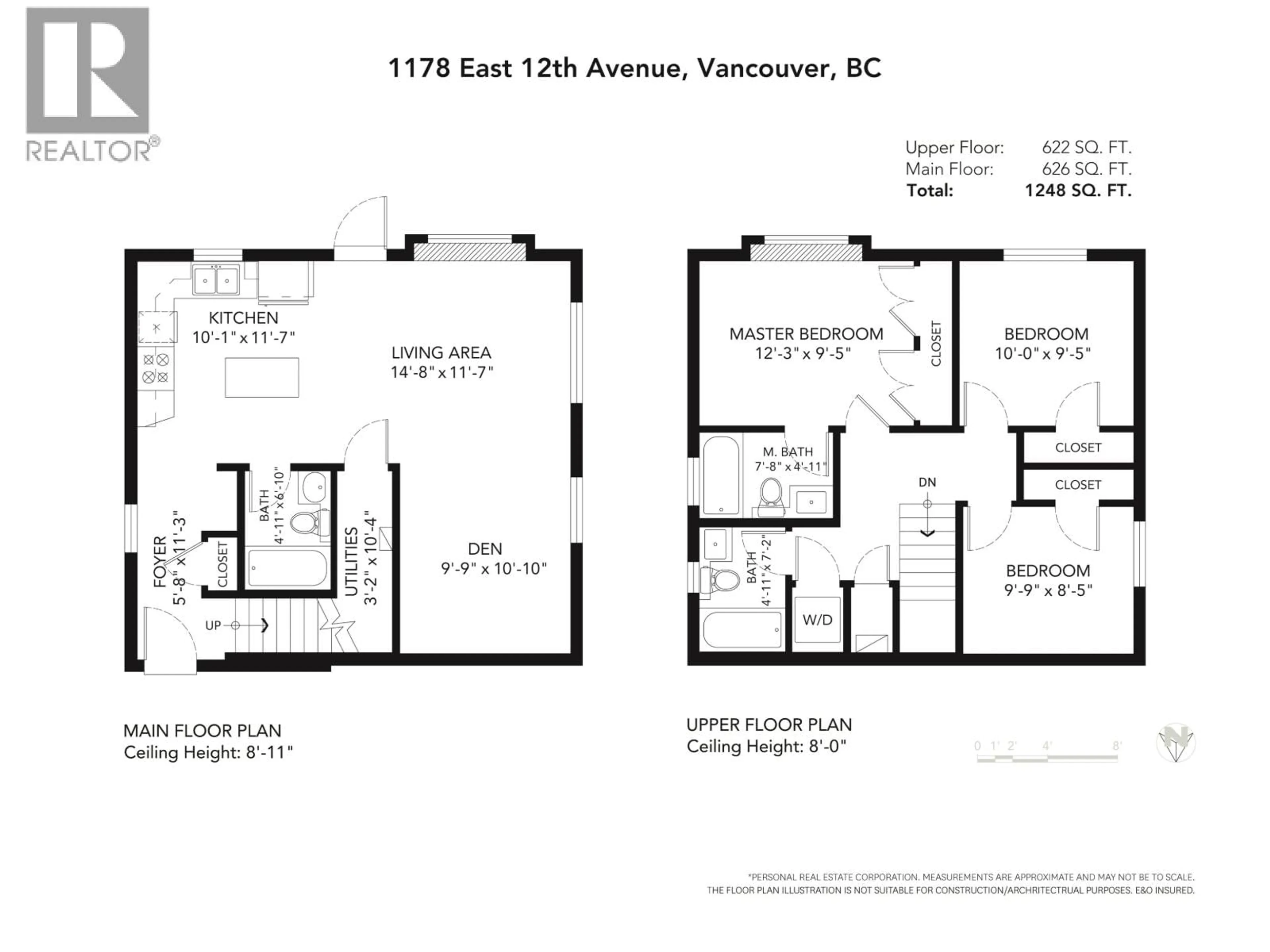 Floor plan for 1178 12TH AVENUE, Vancouver British Columbia V5T2J9