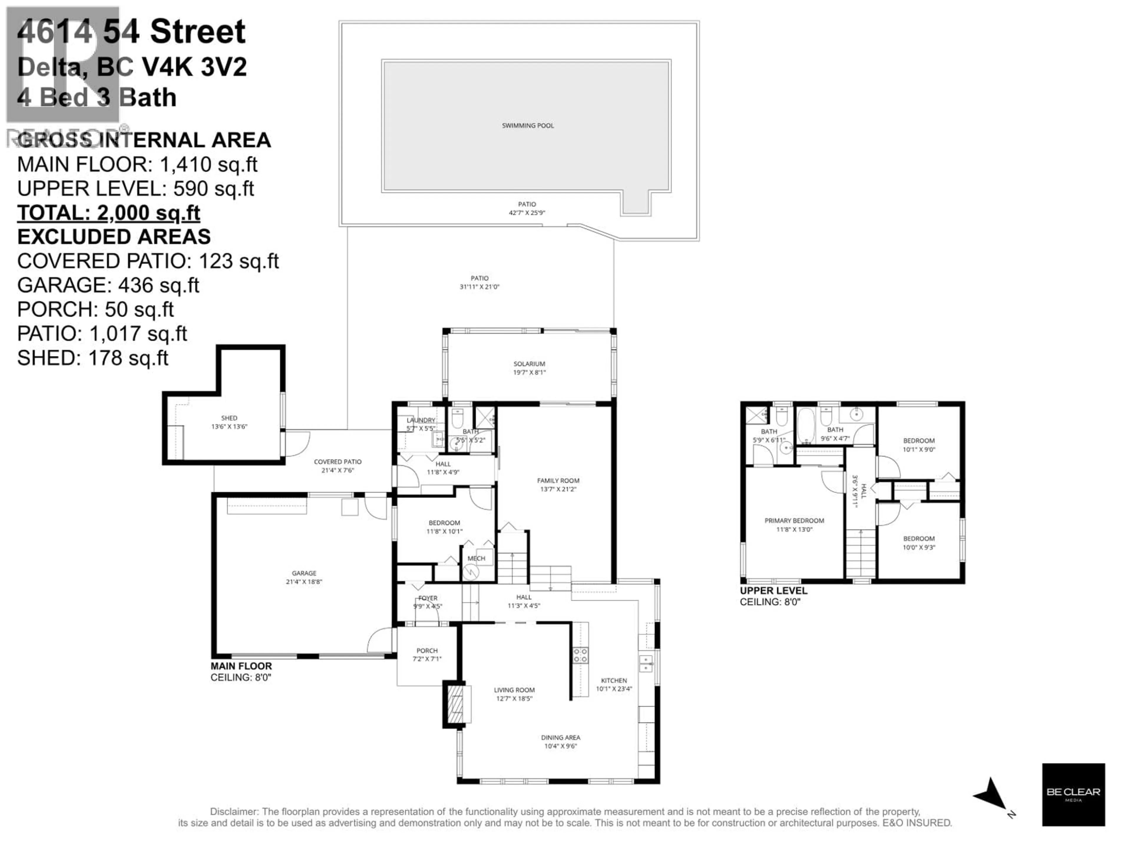 Floor plan for 4614 54 STREET, Delta British Columbia V4K3V2