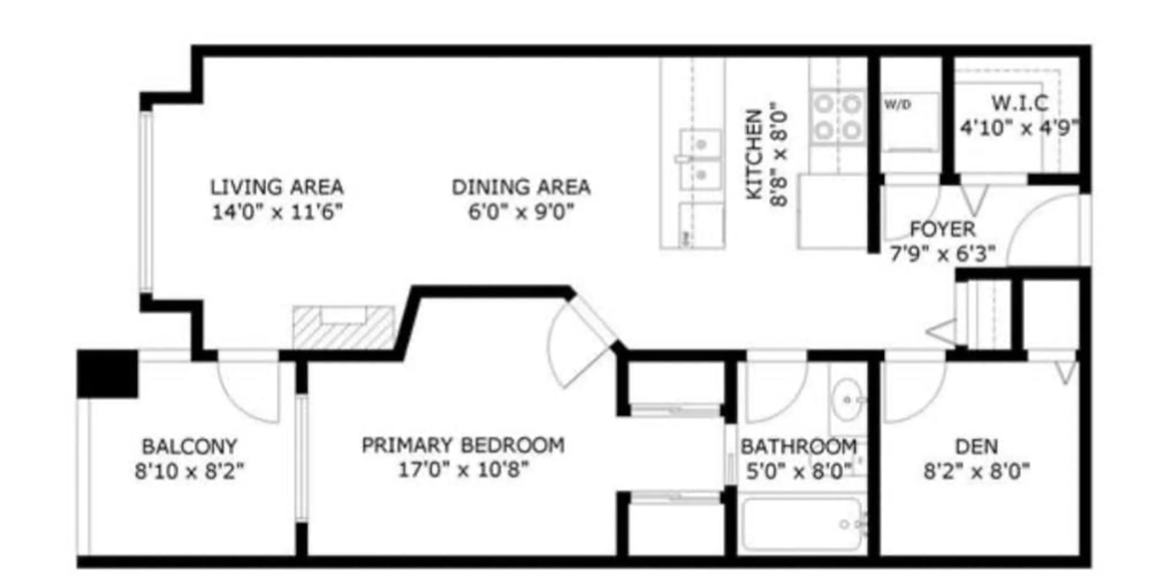 Floor plan for 215 - 5650 201A STREET, Langley British Columbia V3A0B3
