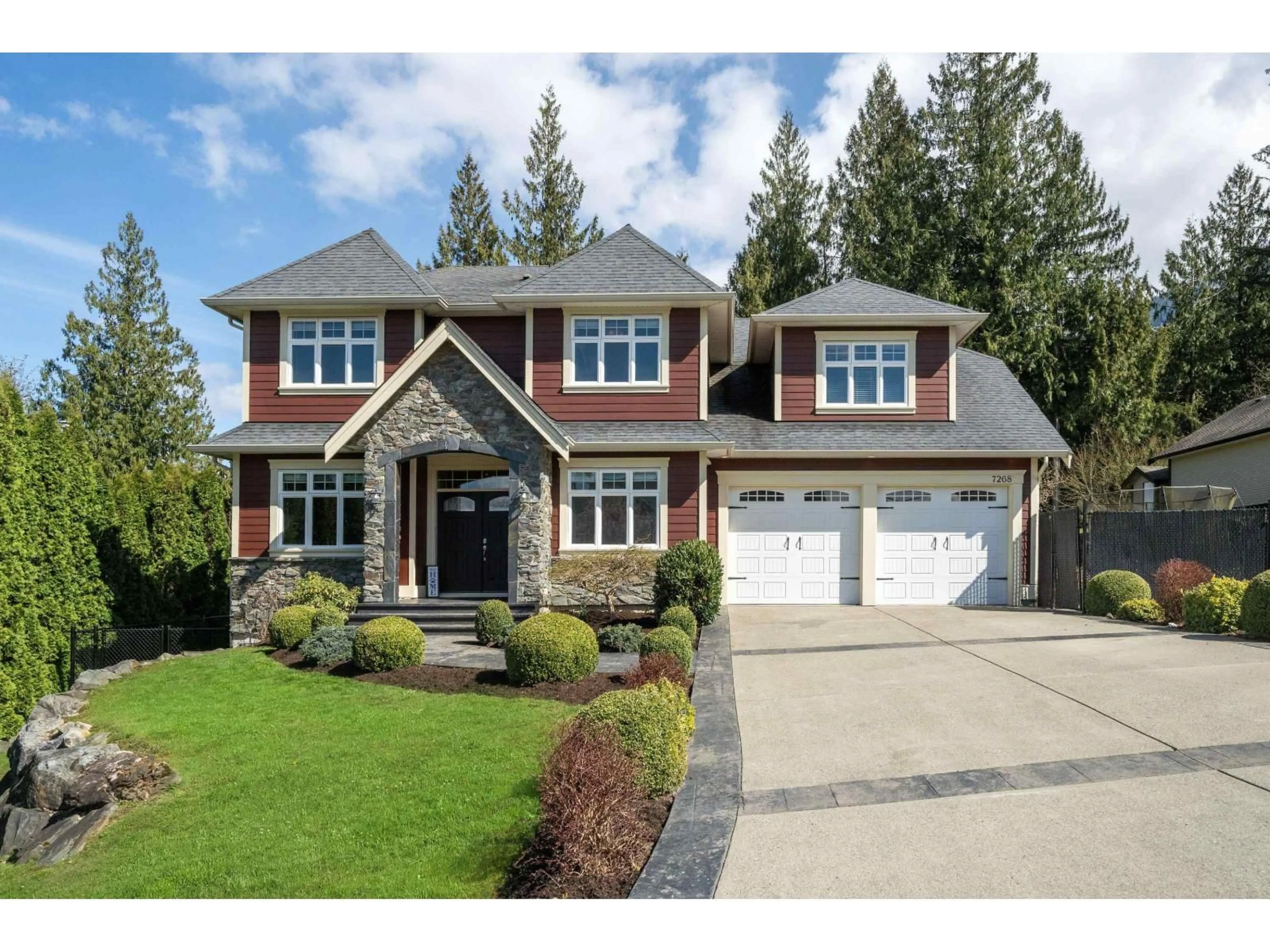Home with vinyl exterior material, street for 7268 MARBLE HILL ROAD, Chilliwack British Columbia V4Z0A3