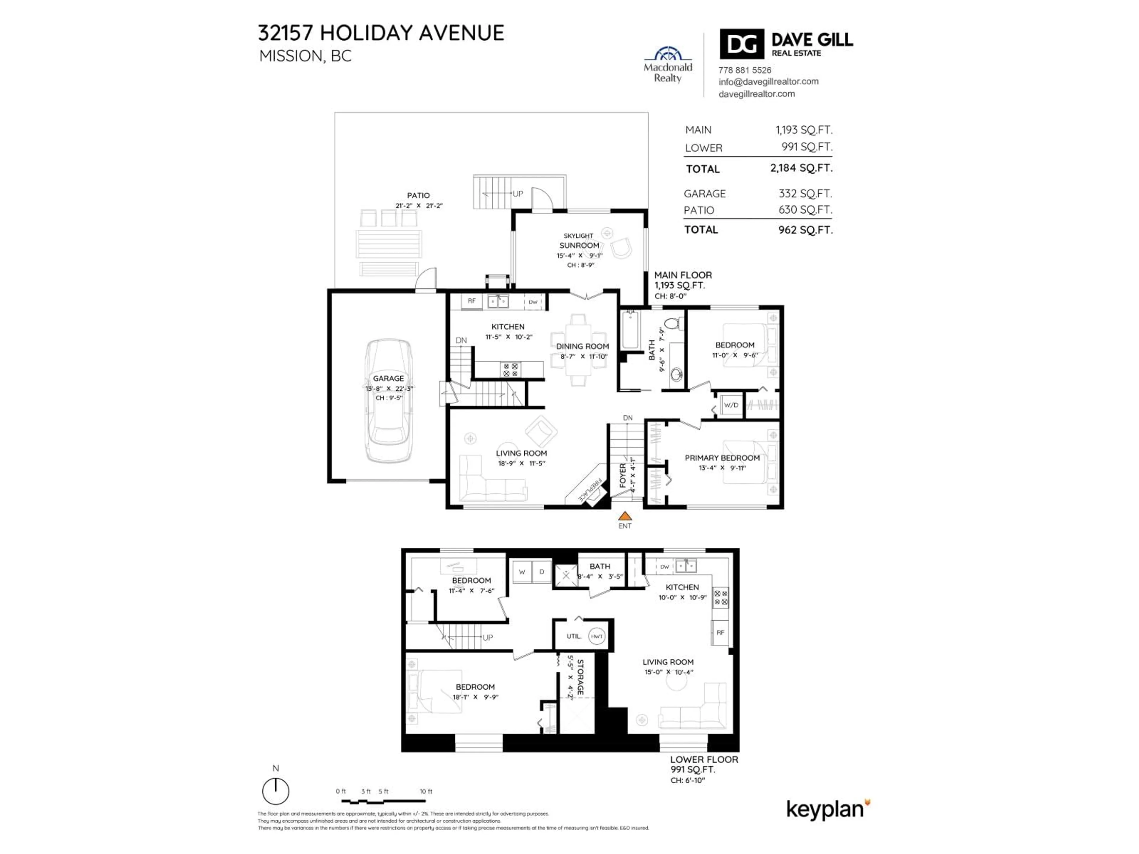 Floor plan for 32157 HOLIDAY AVENUE, Mission British Columbia V2V2N3
