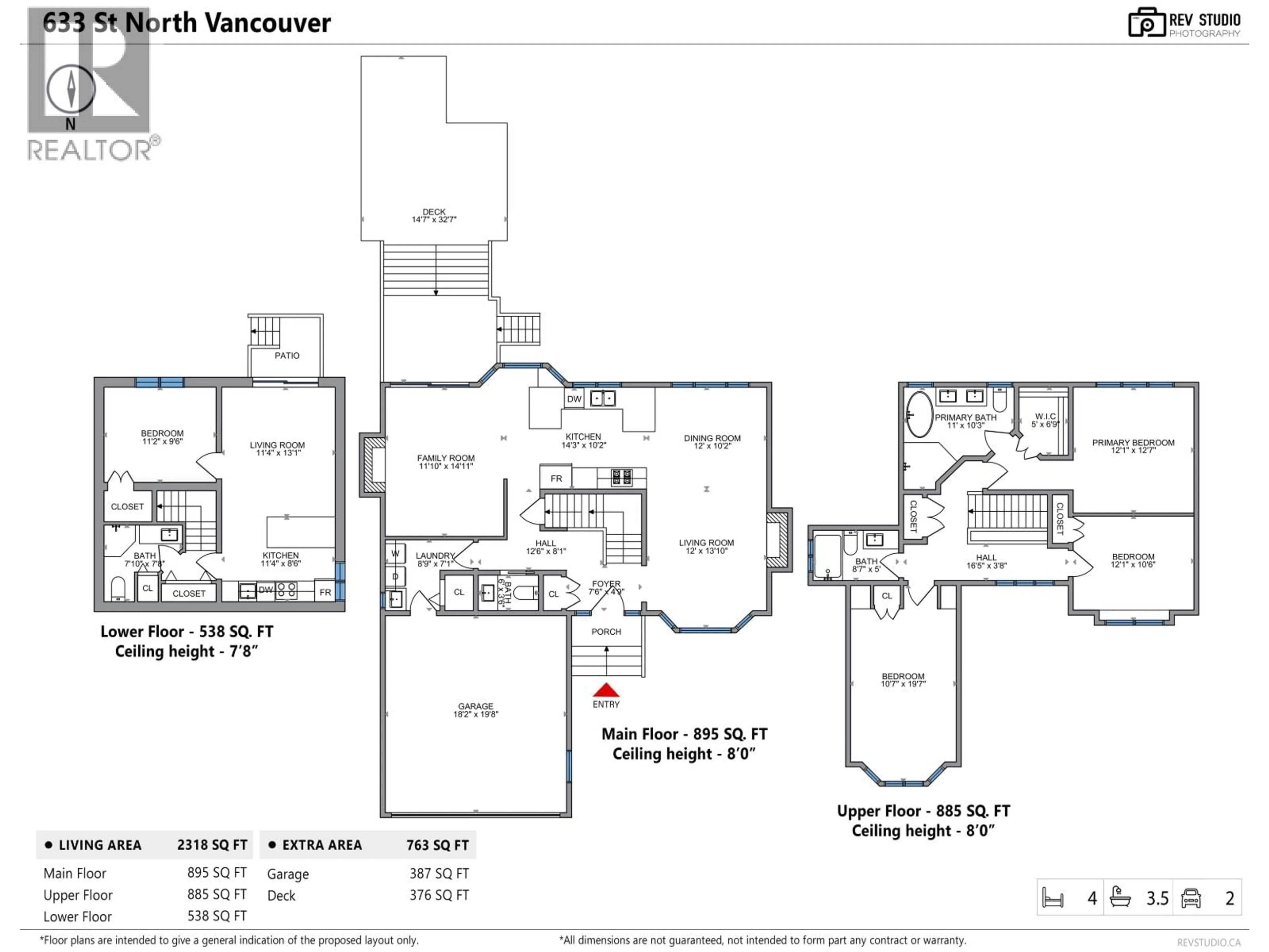 Floor plan for 633 FIR STREET, North Vancouver British Columbia V7M1W3