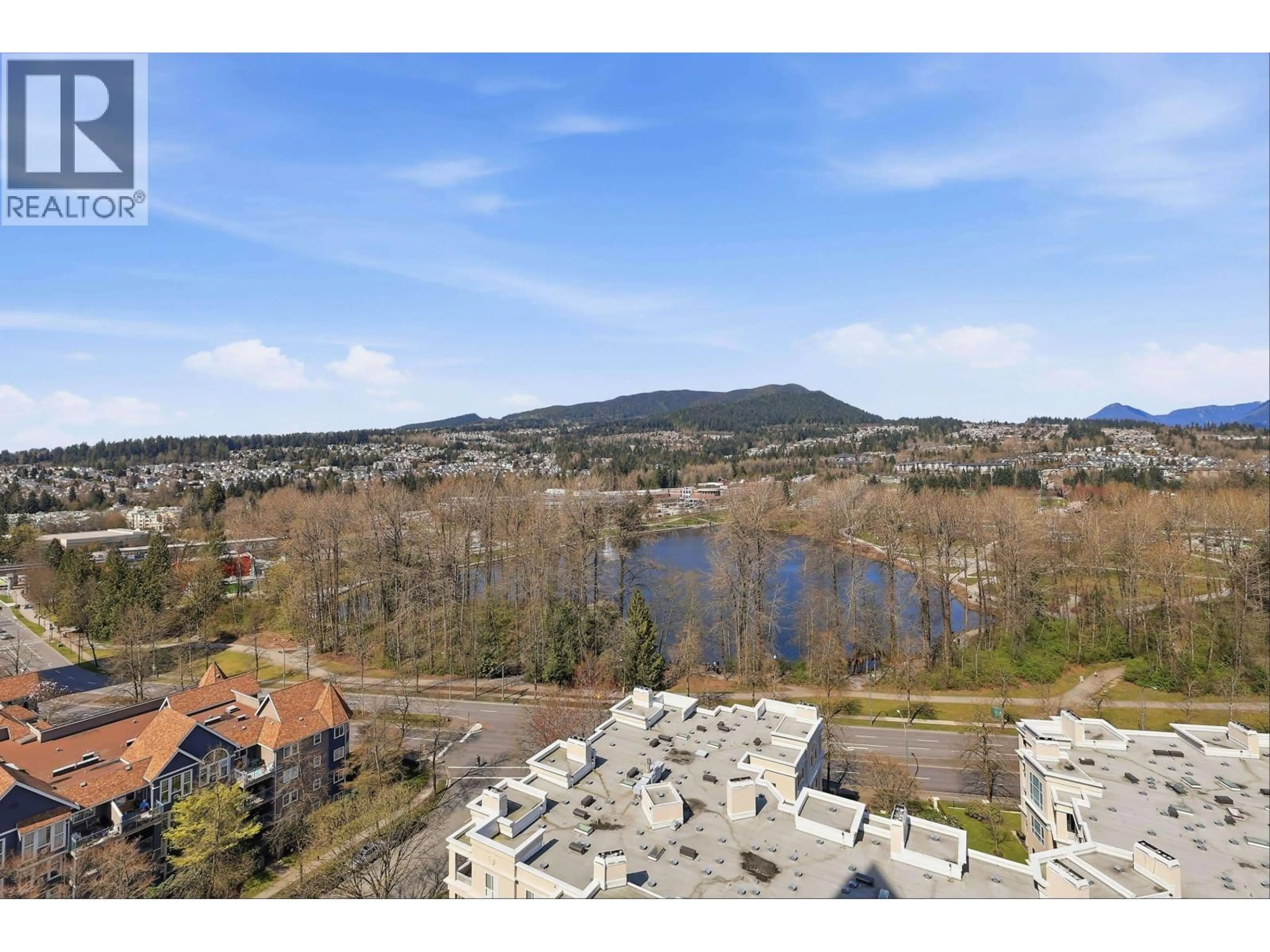 A pic from outside/outdoor area/front of a property/back of a property/a pic from drone, water/lake/river/ocean view for 1702 - 1199 EASTWOOD STREET, Coquitlam British Columbia V3B7W7